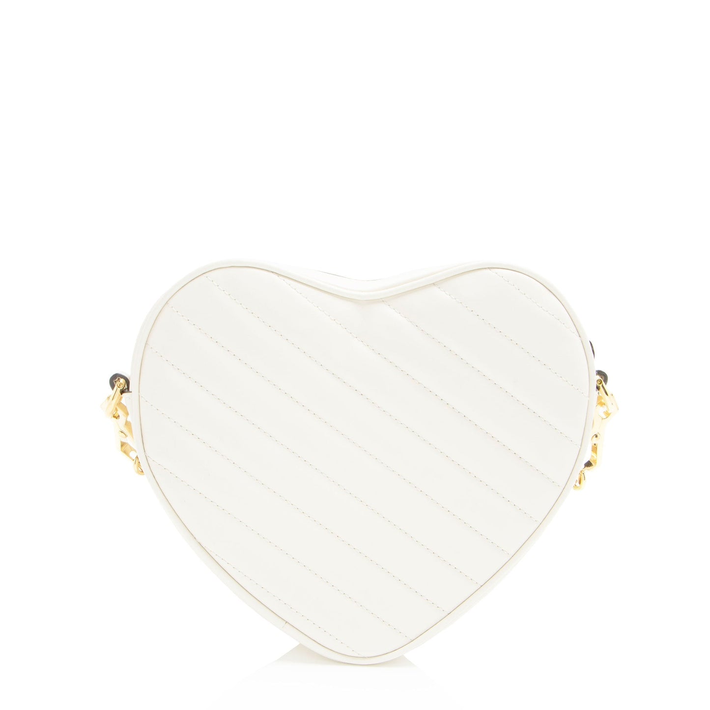 Gucci Interlocking G Heart SHF-iaso5p Matelasse Leather White Mini Crossbody Bag