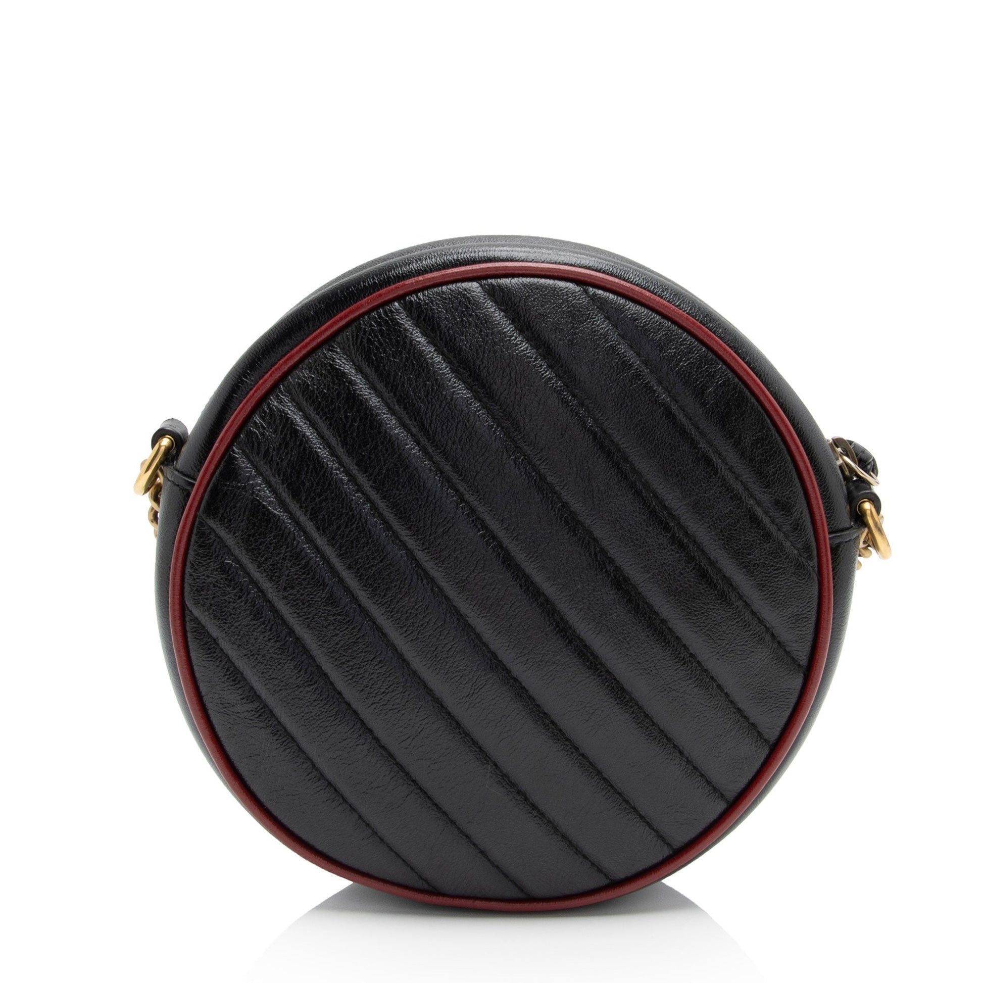 Gucci Torchon Marmont Round Shoulder Bag Shf 2Rfjwc Leather Matelasse Crossbody Bag