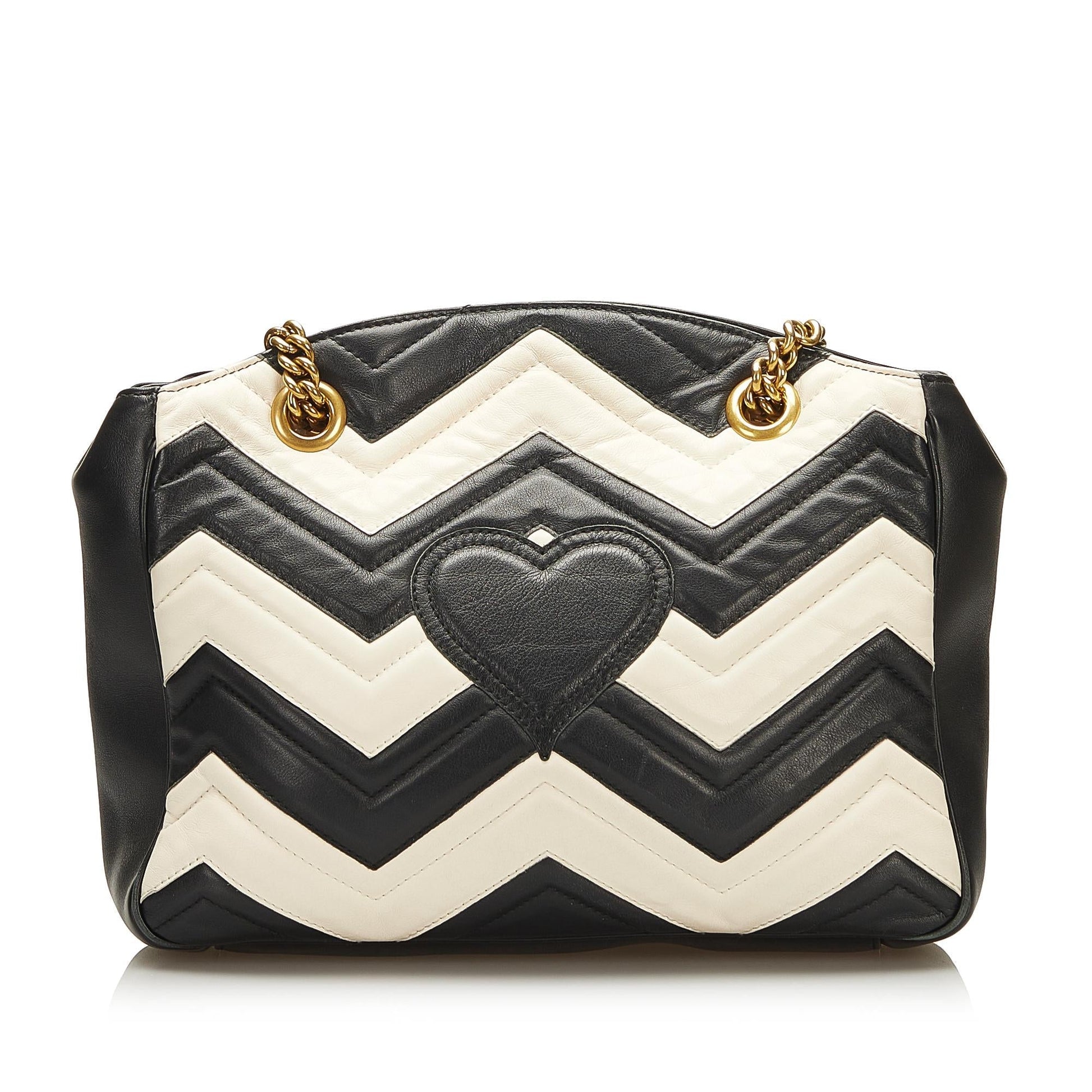 Gucci GG Marmont SHG Matelasse Calf Black Medium Shoulder Bag