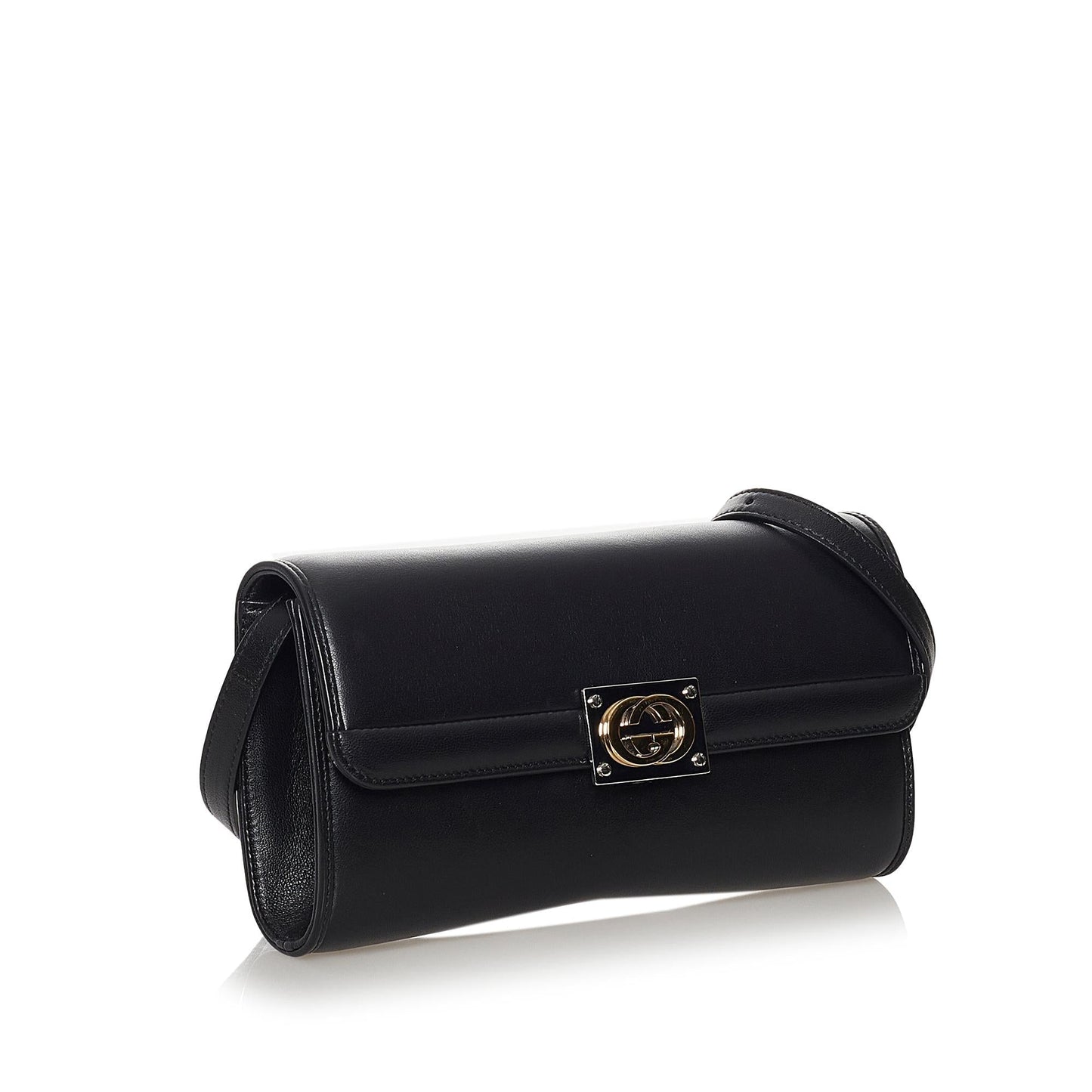 Gucci Matisse Interlocking G SHG Leather Calf Black Shoulder Bag
