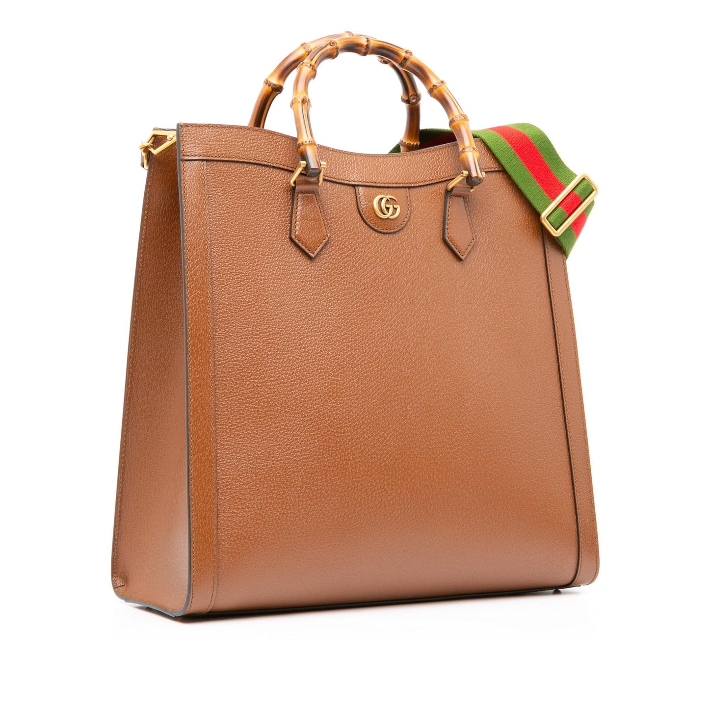 Gucci Maxi Diana SHG-aJZhWc Calf Brown Satchel Bag