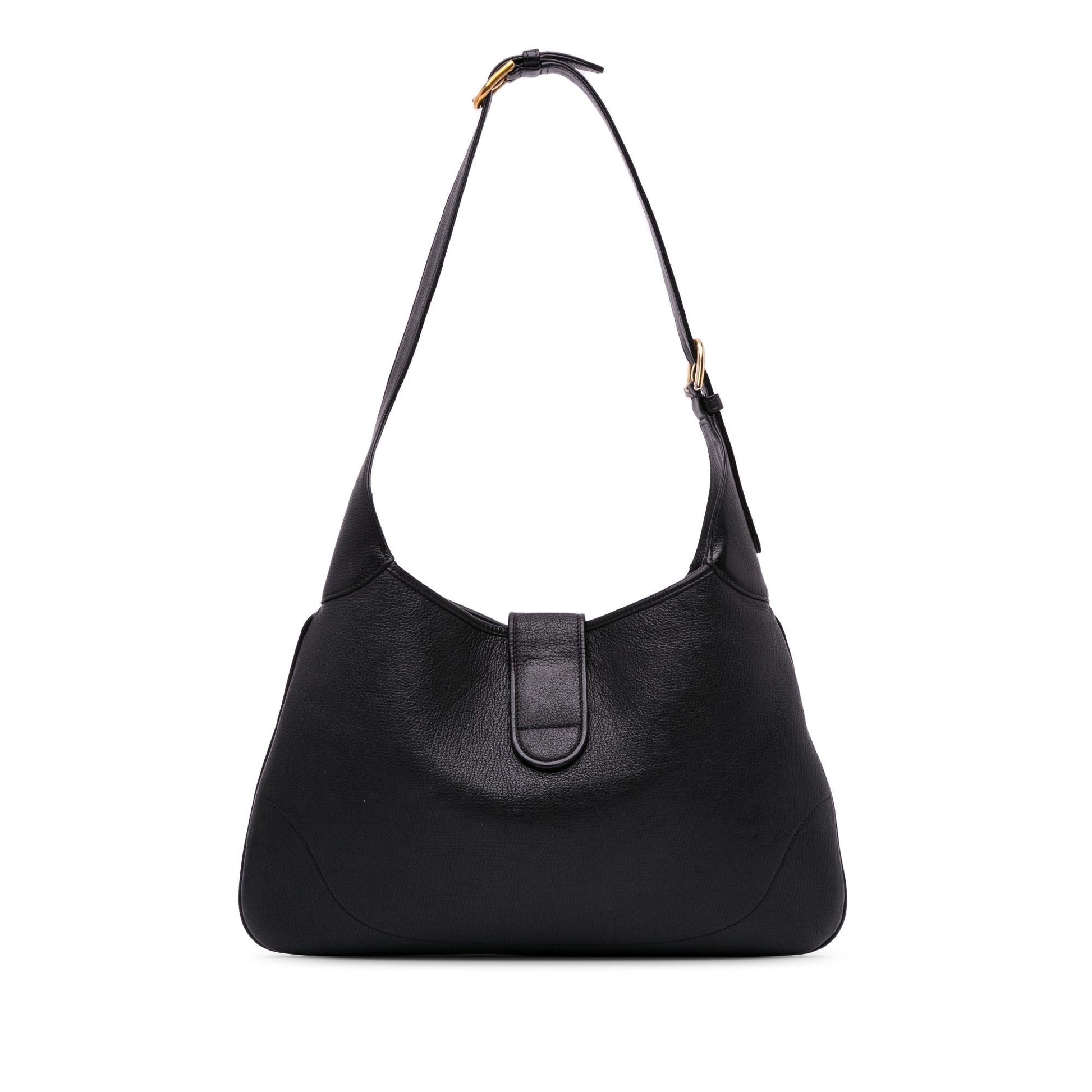 Gucci Aphrodite Calf Black Medium Crossbody Bag