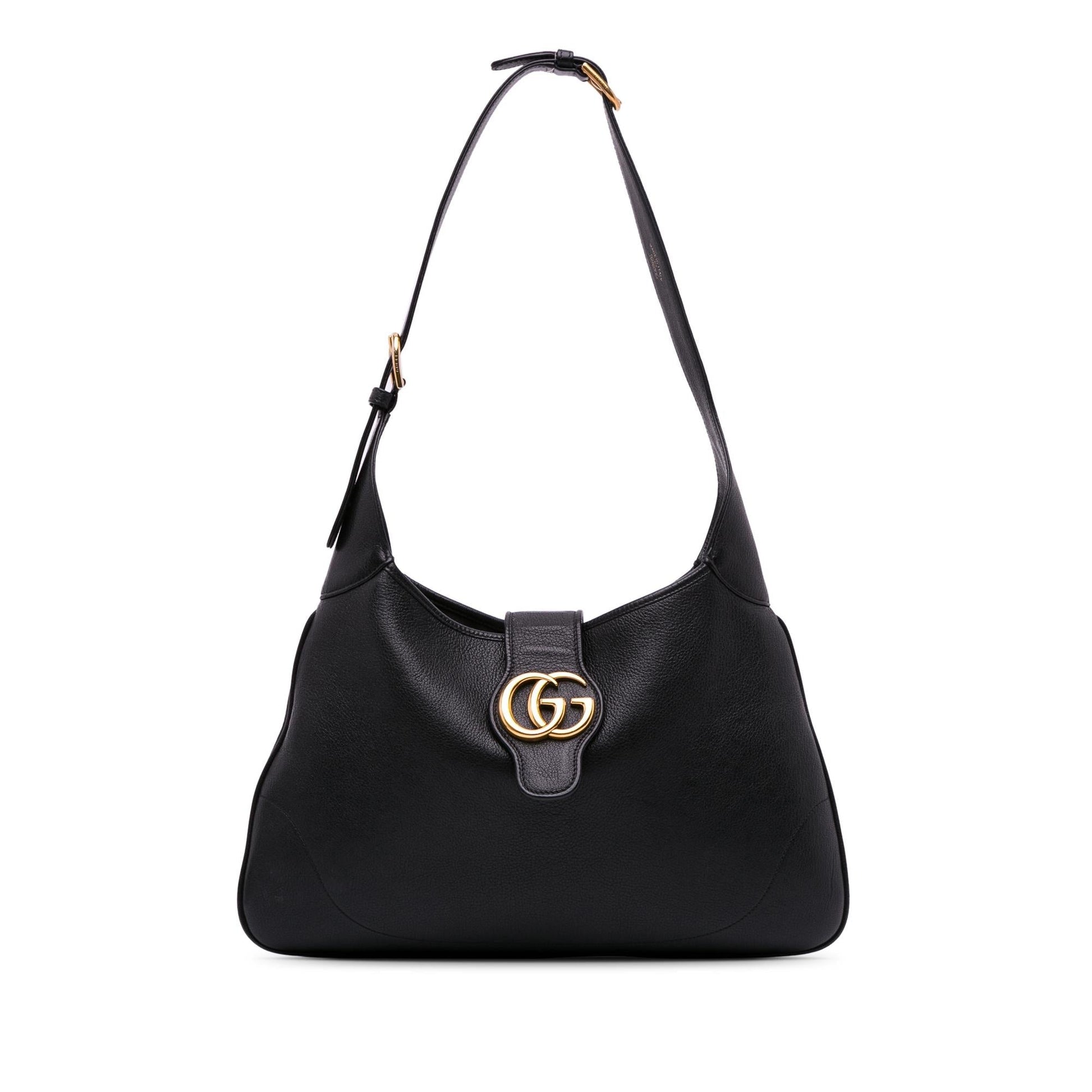 Gucci Aphrodite Calf Black Medium Crossbody Bag