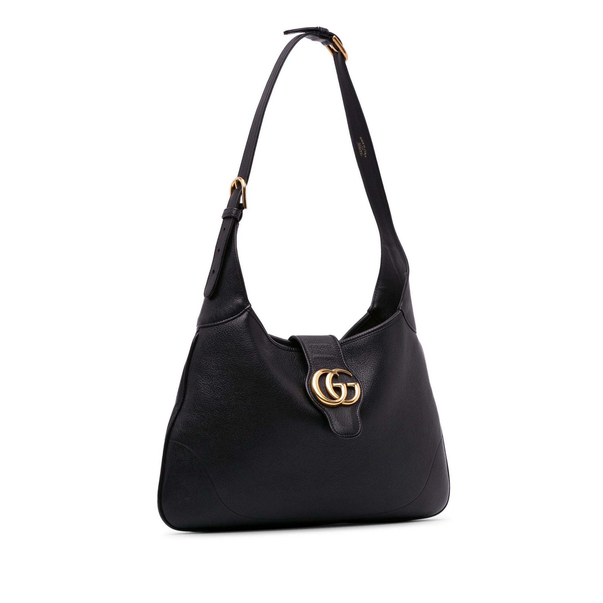 Gucci Aphrodite Calf Black Medium Crossbody Bag