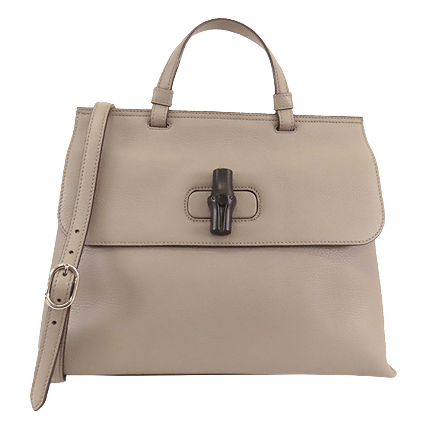 Gucci Bamboo Daily SHG-clthXJ Calf Brown Medium Satchel Bag