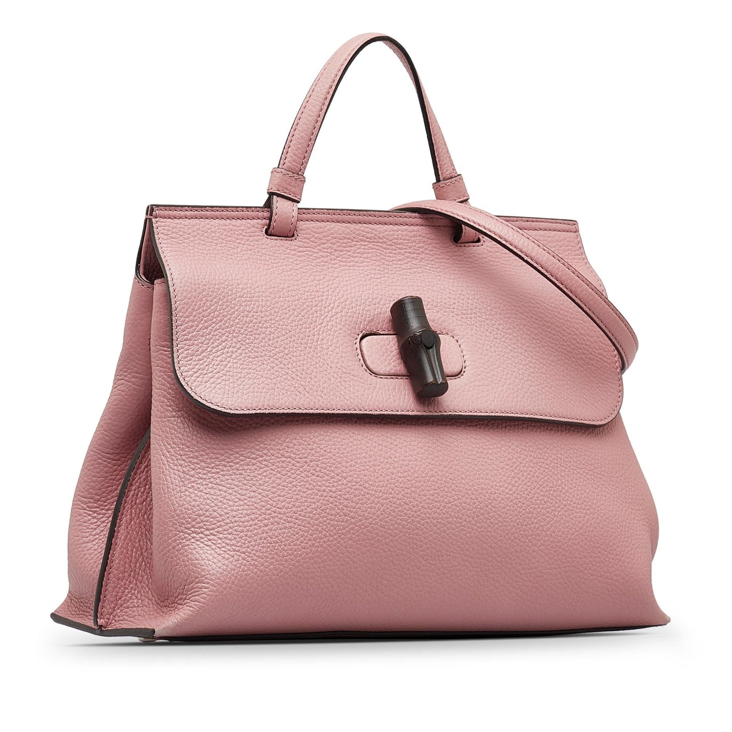 Gucci Bamboo Daily SHG-57UNeR Calf Pink Medium Satchel Bag
