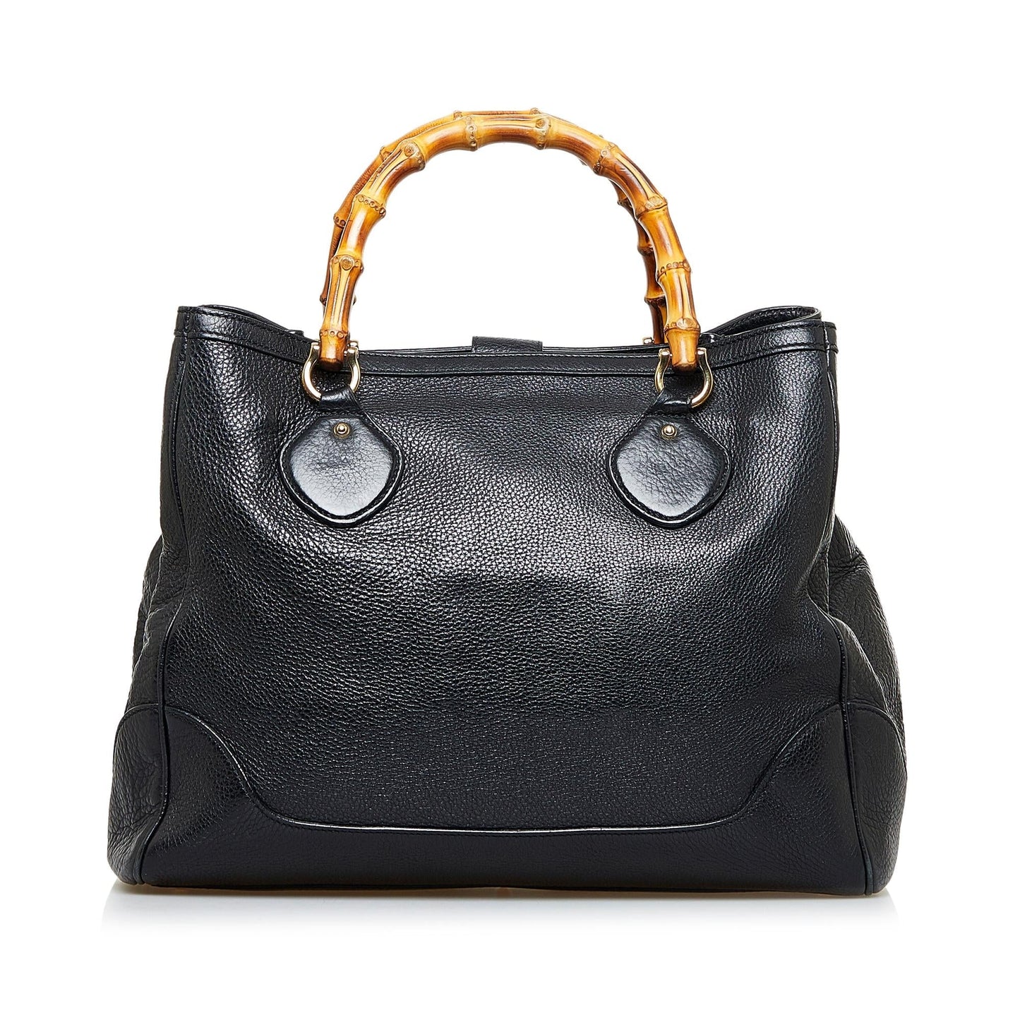 Gucci Bamboo Diana SHG-TRU5Ho Calf Black Medium Tote Bag