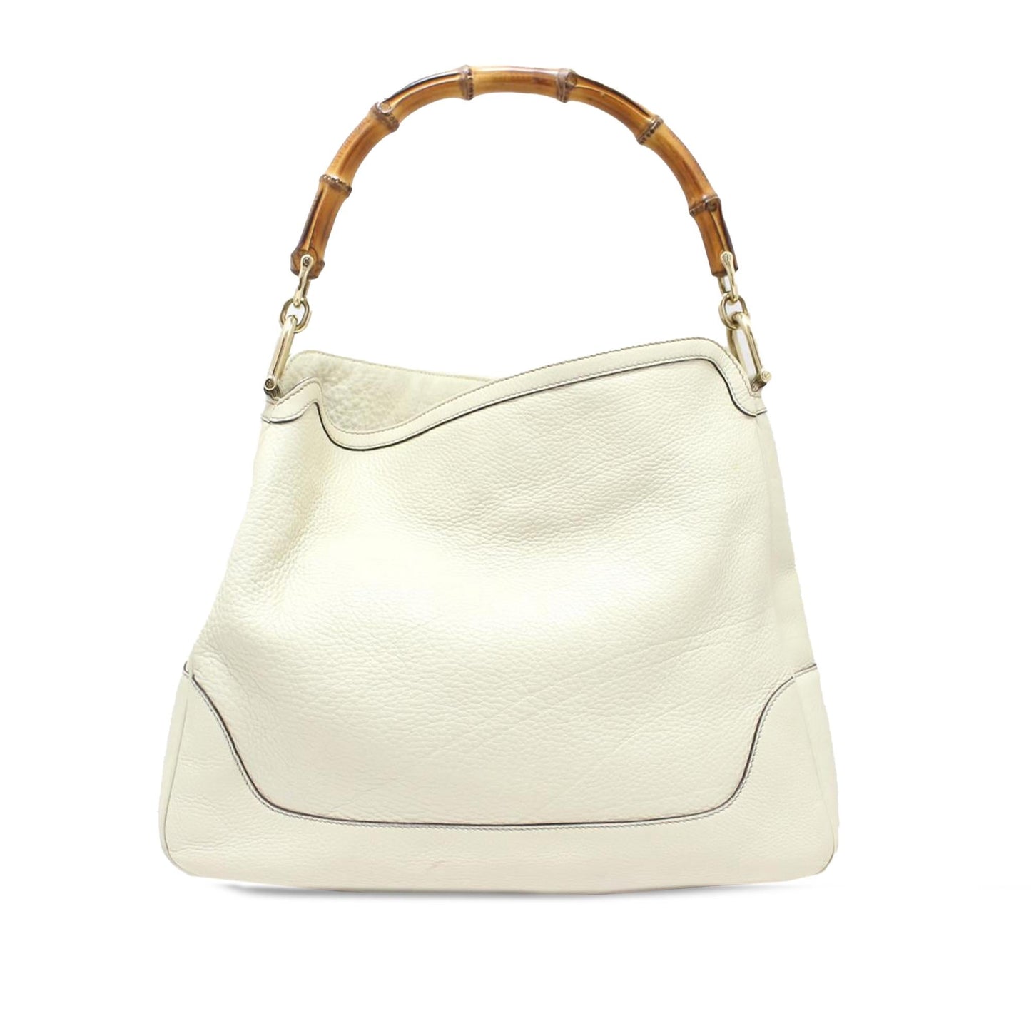 Gucci Bamboo Diana SHG-mEYfNe Calf White Medium Tote Bag