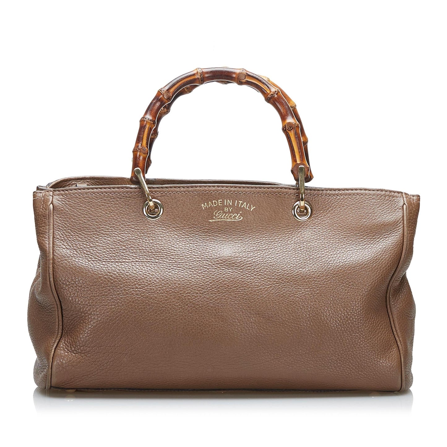 Gucci Bamboo Shopper SHG-8uU74E Calf Brown Medium Satchel Bag