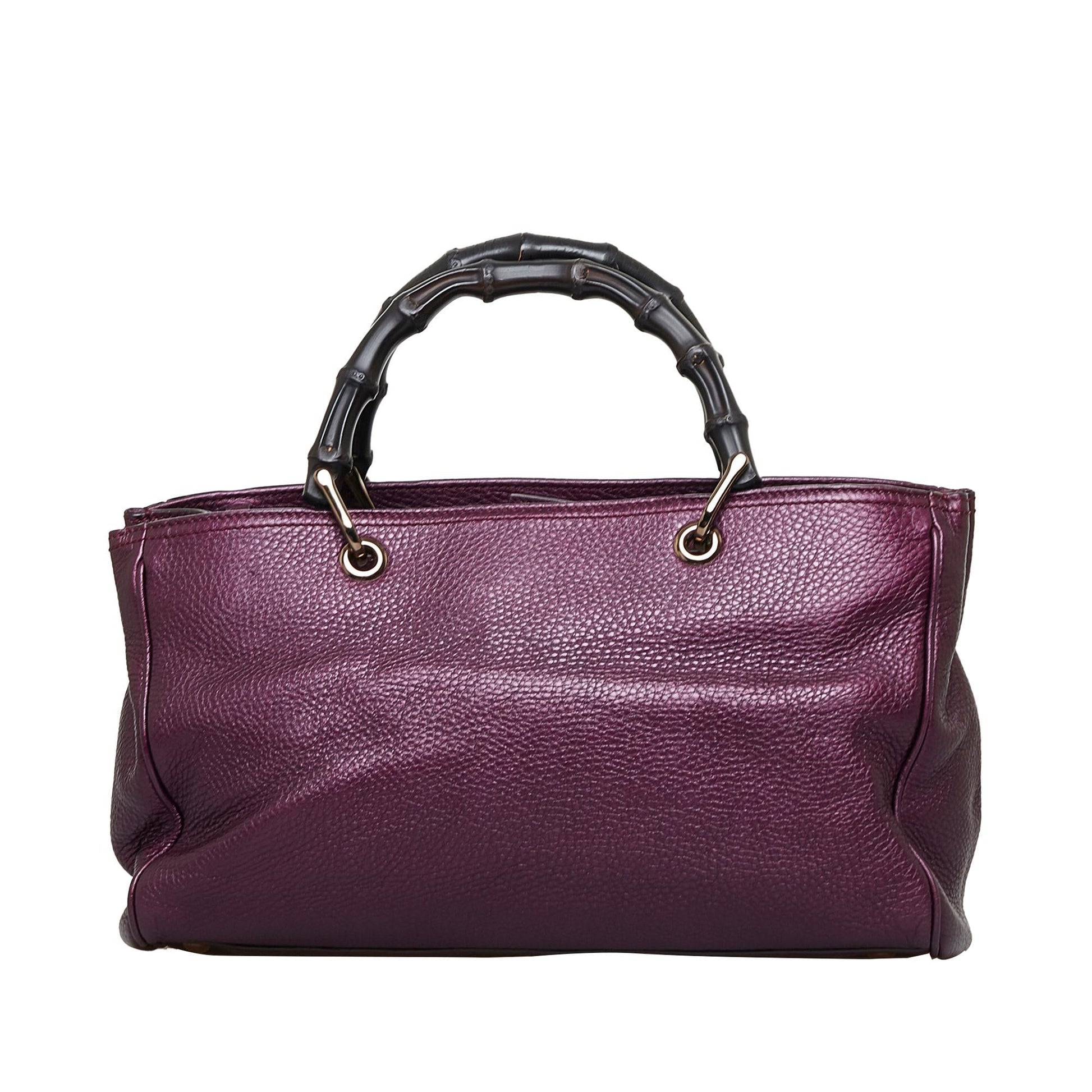 Gucci Bamboo Shopper SHG-79vjAg Calf Medium Satchel Bag