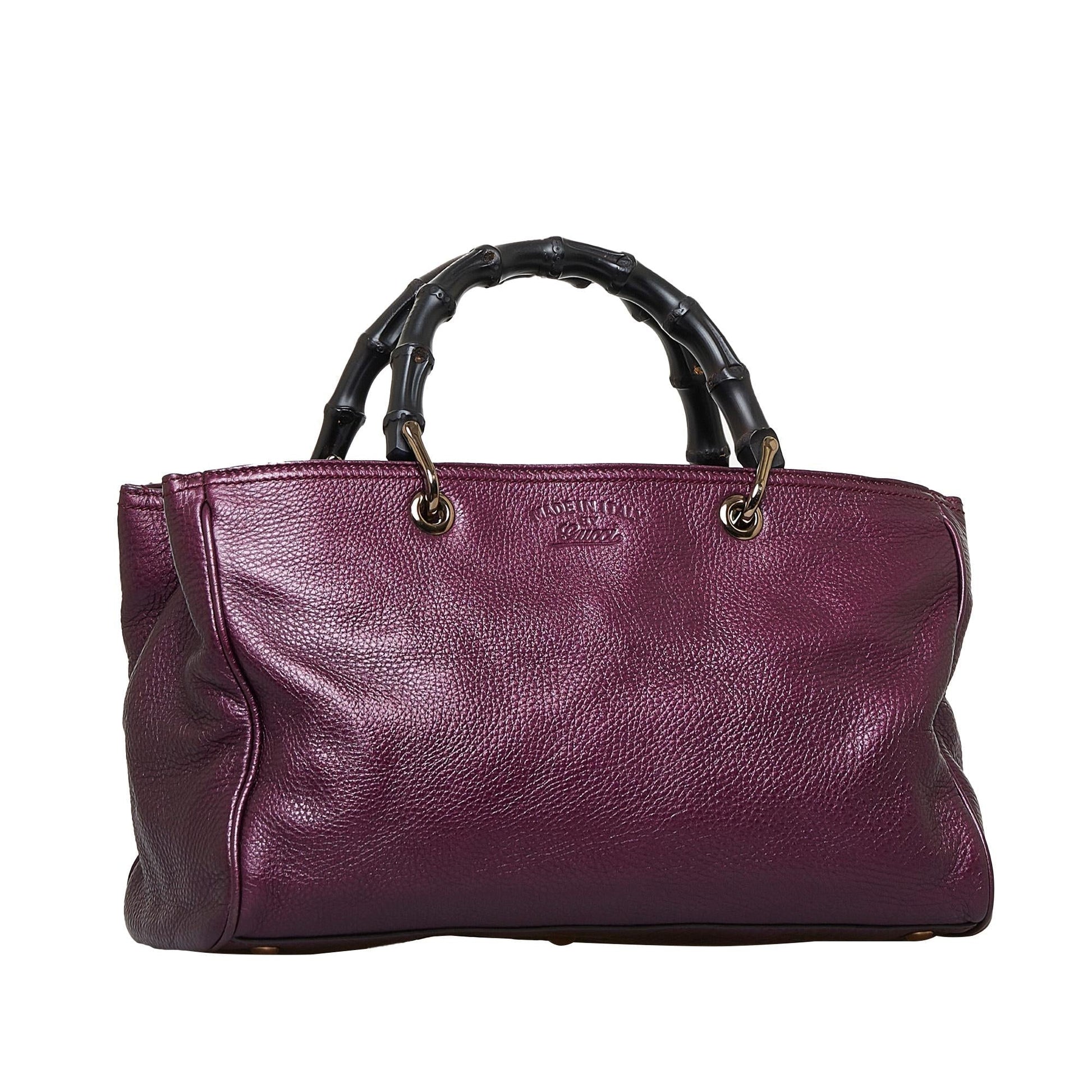 Gucci Bamboo Shopper SHG-79vjAg Calf Medium Satchel Bag
