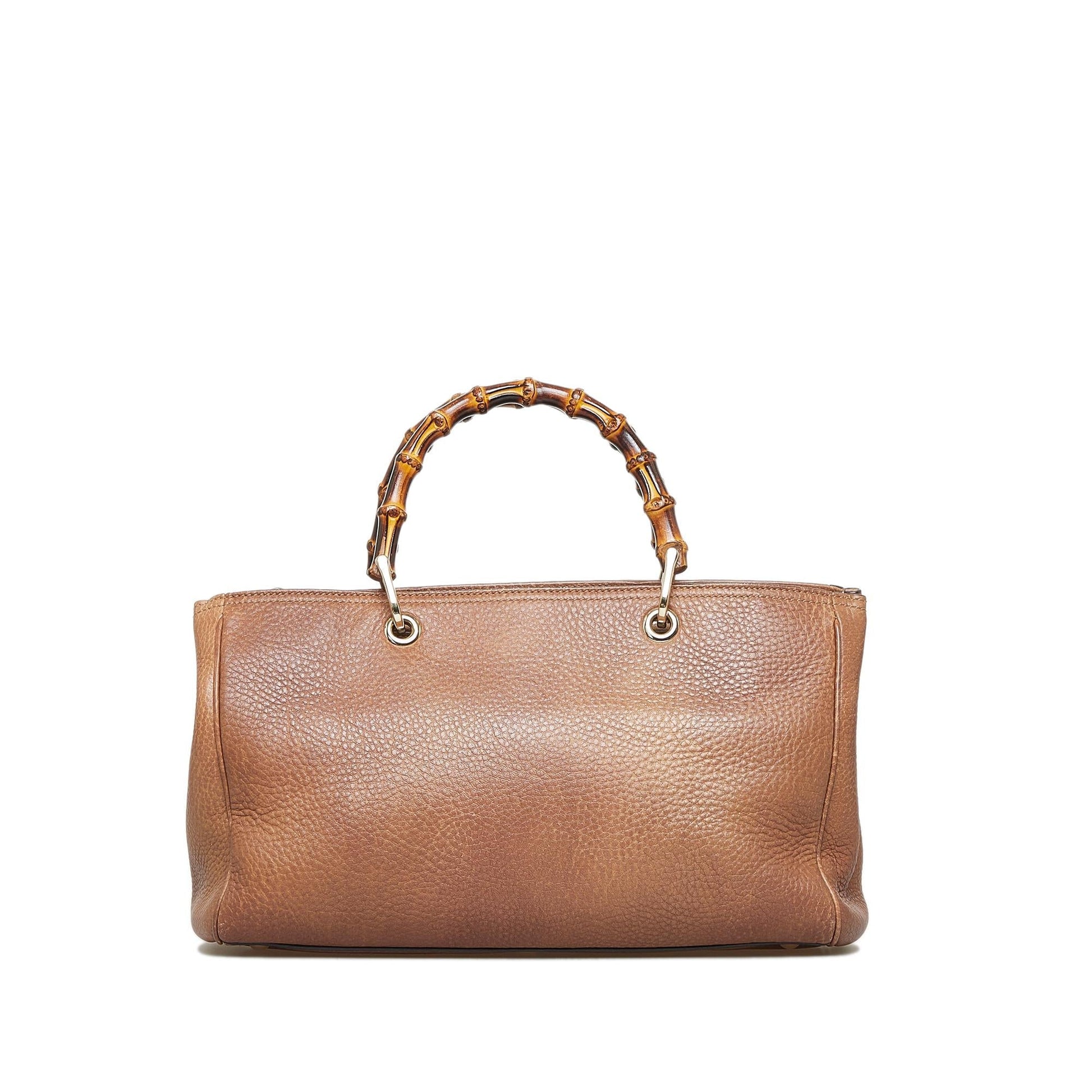 Gucci Bamboo Shopper SHG-zK6ydA Calf Brown Medium Satchel Bag