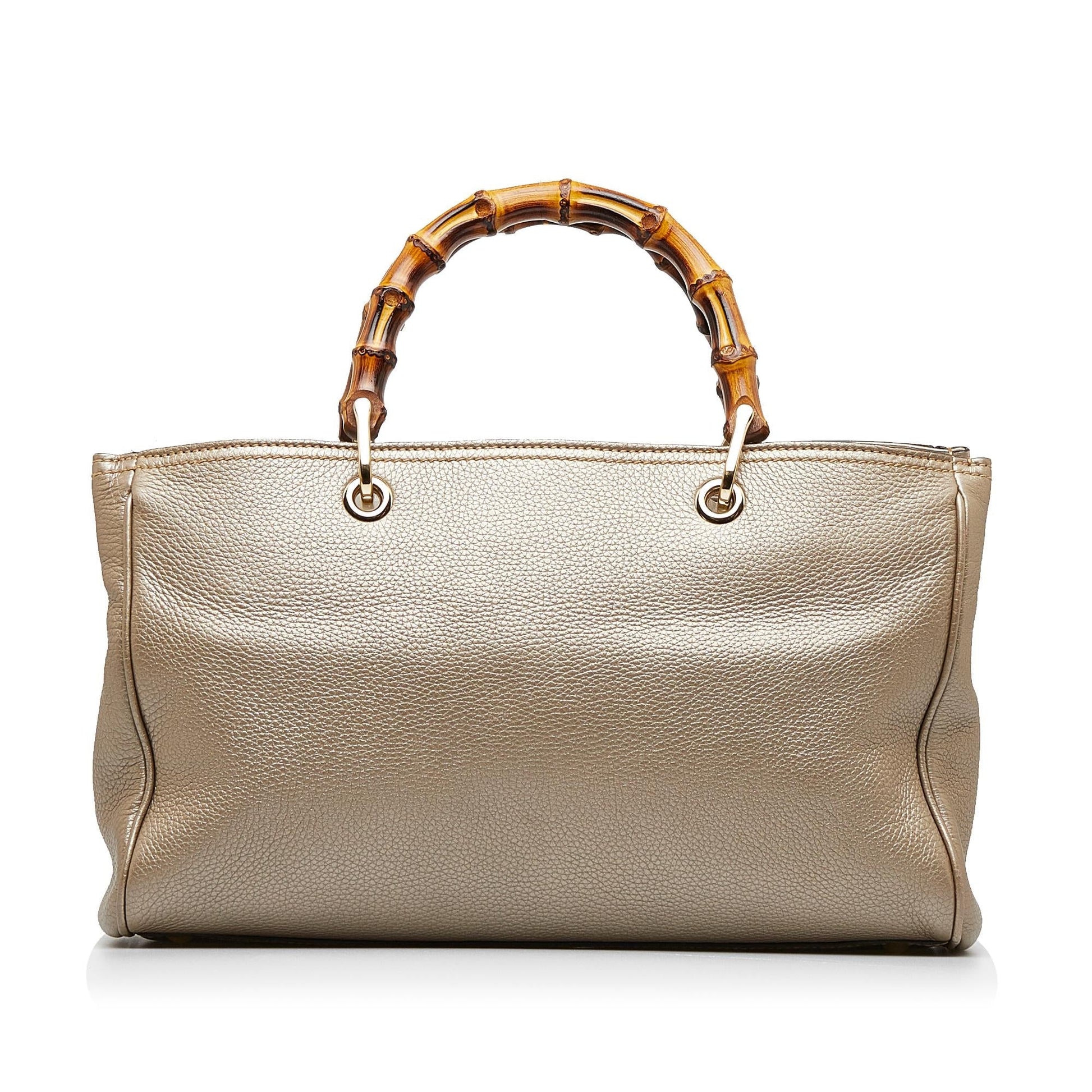 Gucci Bamboo Shopper SHG-a2soXU Calf Brown Medium Satchel Bag