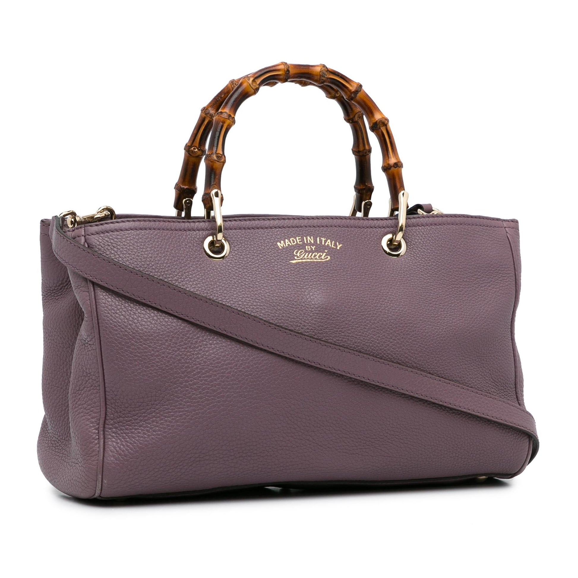 Gucci Bamboo Shopper SHG-S8HNzD Calf Medium Satchel Bag