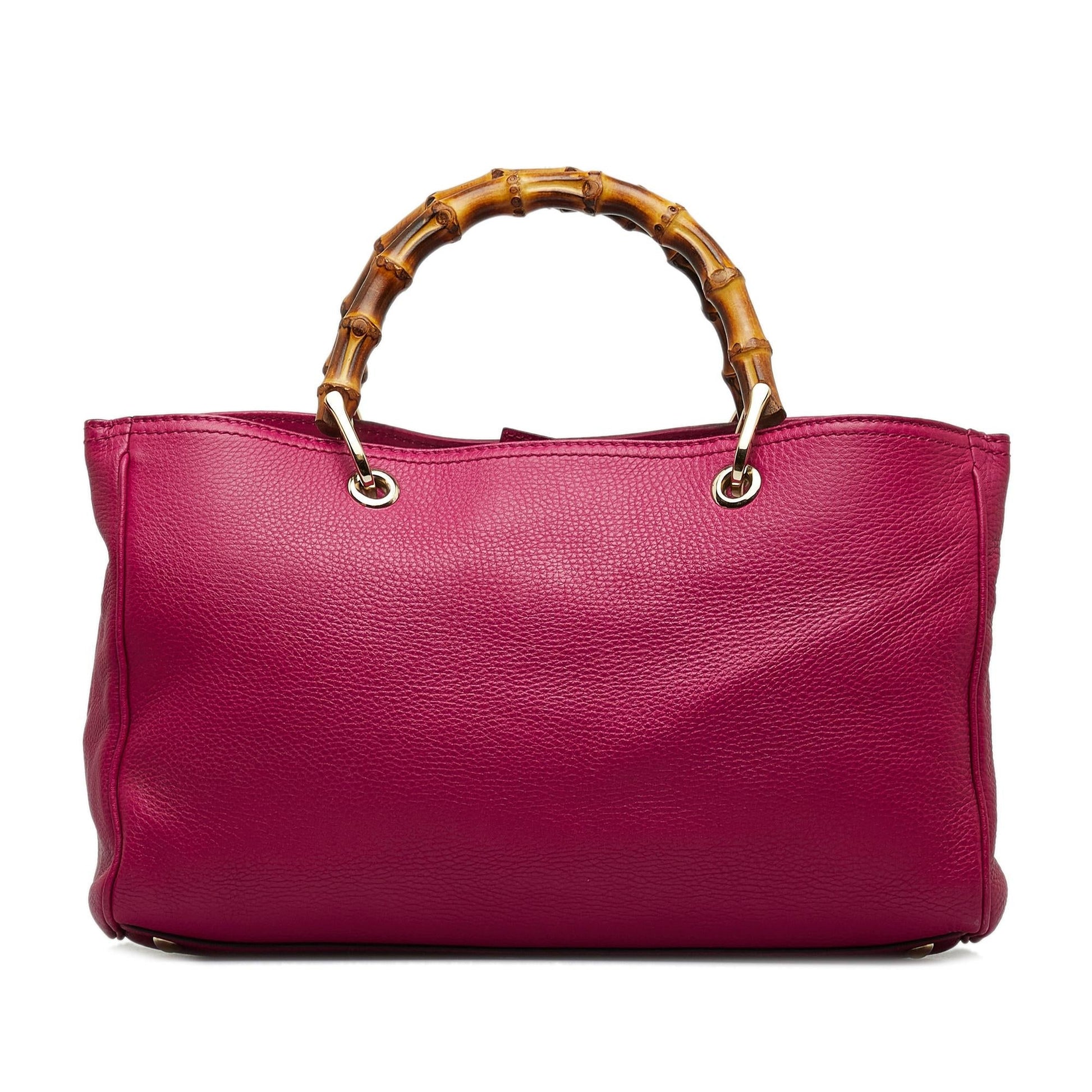 Gucci Bamboo Shopper SHG-TADxQ9 Calf Pink Medium Satchel Bag
