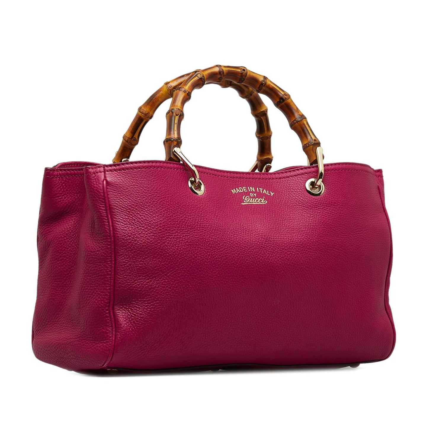 Gucci Bamboo Shopper SHG-TADxQ9 Calf Pink Medium Satchel Bag