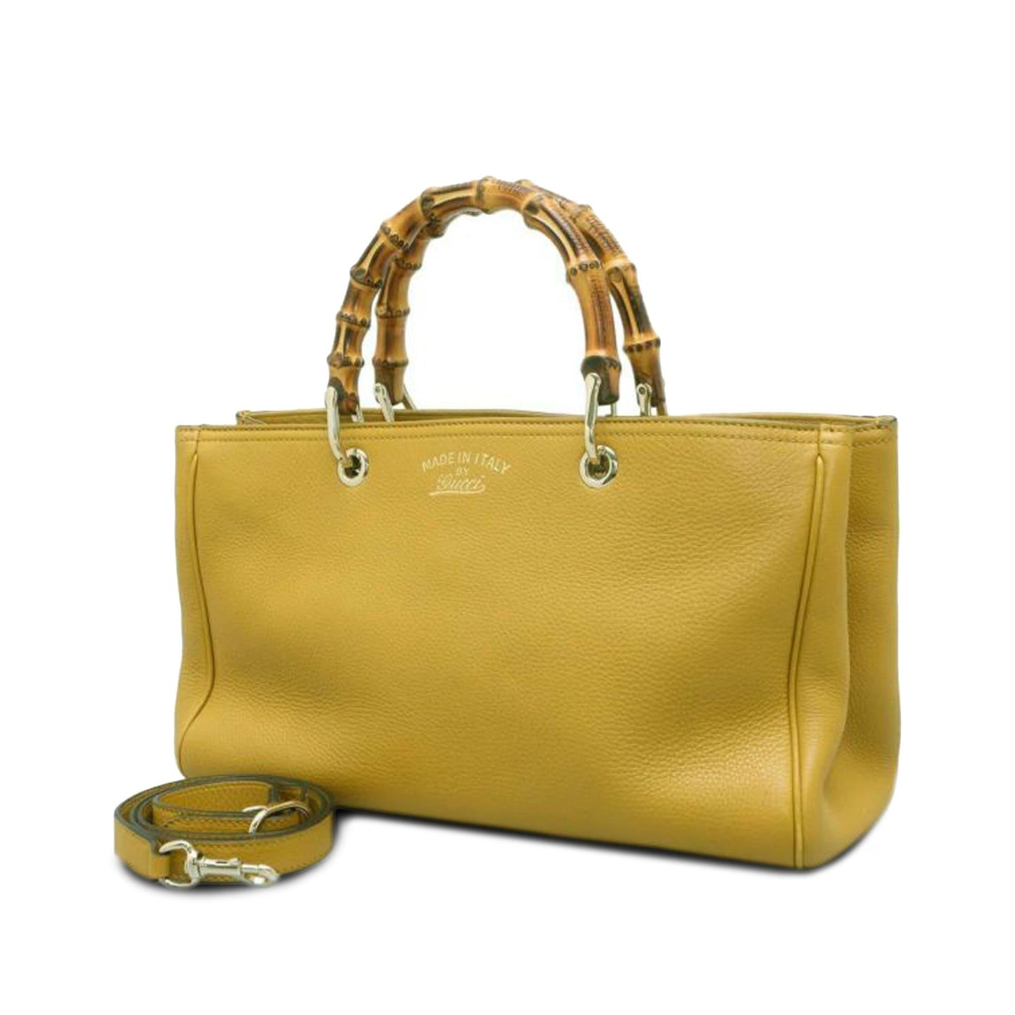 Gucci Bamboo Shopper SHG-hJilLs Calf Medium Satchel Bag
