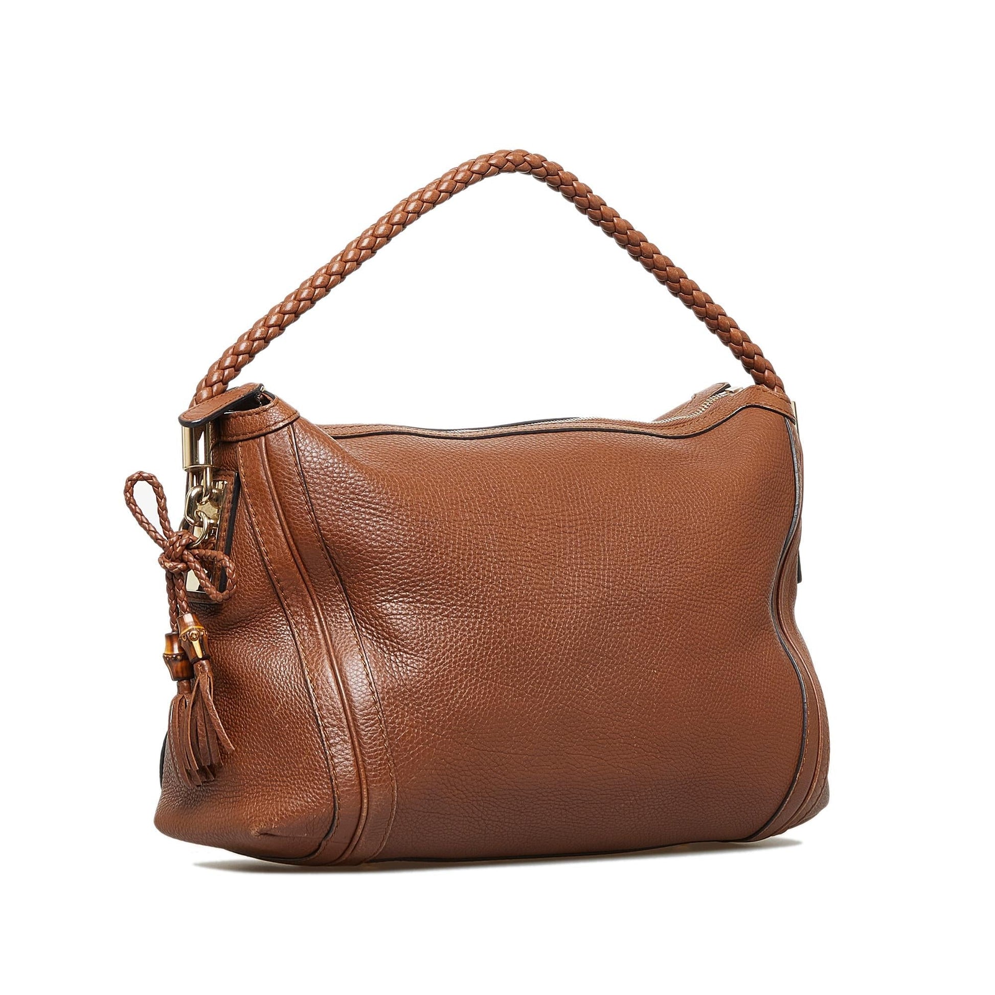 Gucci Bella SHG-bkON2O Calf Brown Medium Shoulder Bag