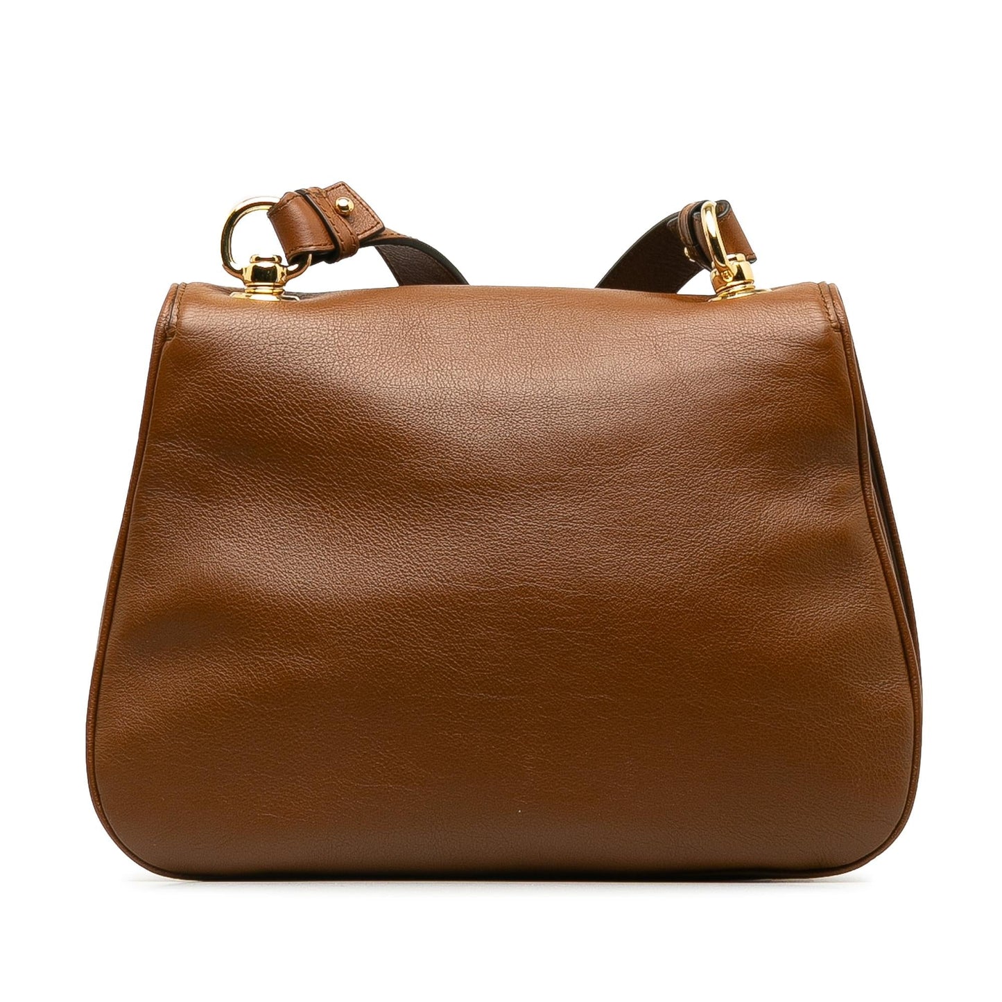 Gucci Blondie SHG-hQhrp0 Calf Brown Medium Crossbody Bag