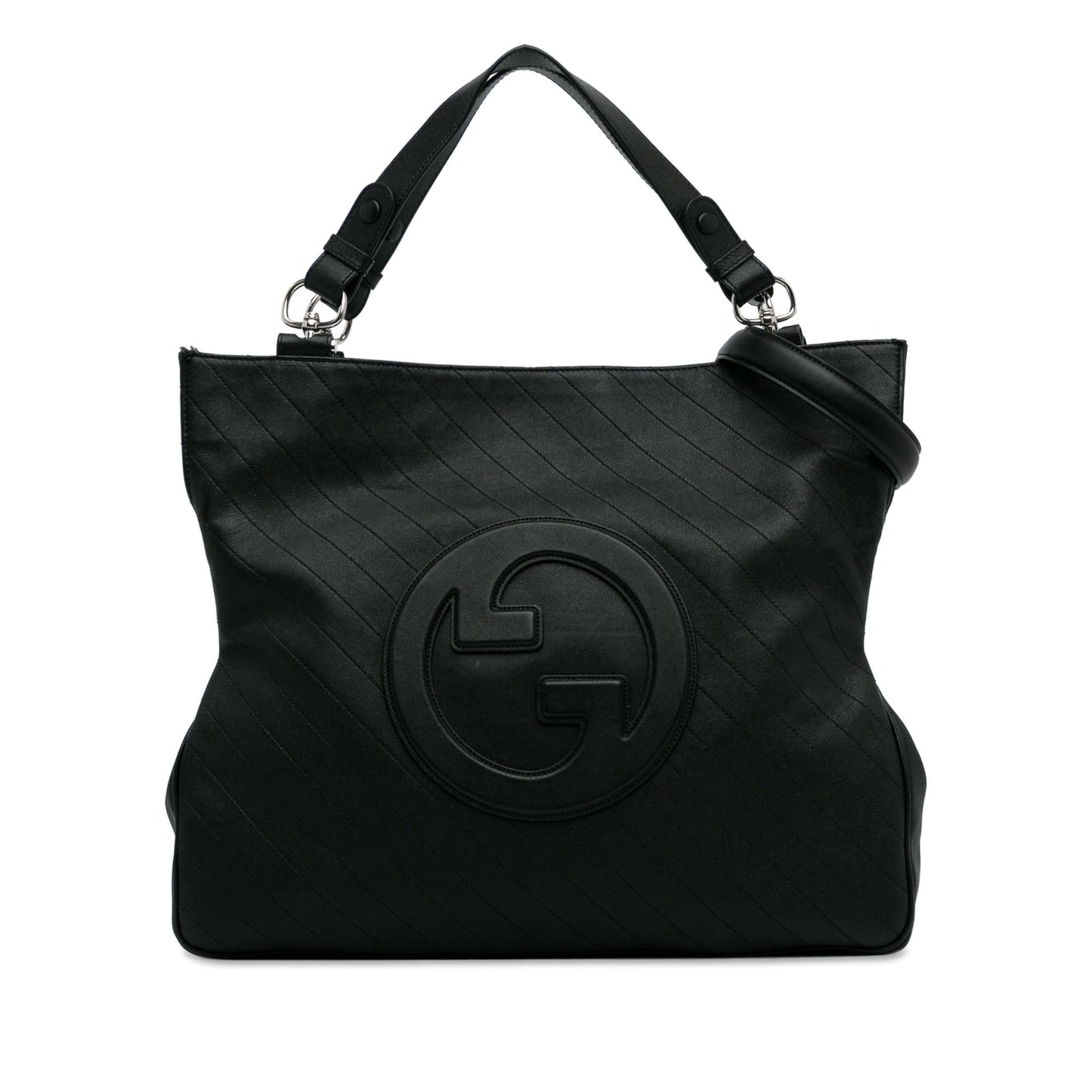 Gucci Blondie Calf Black Medium Satchel Bag