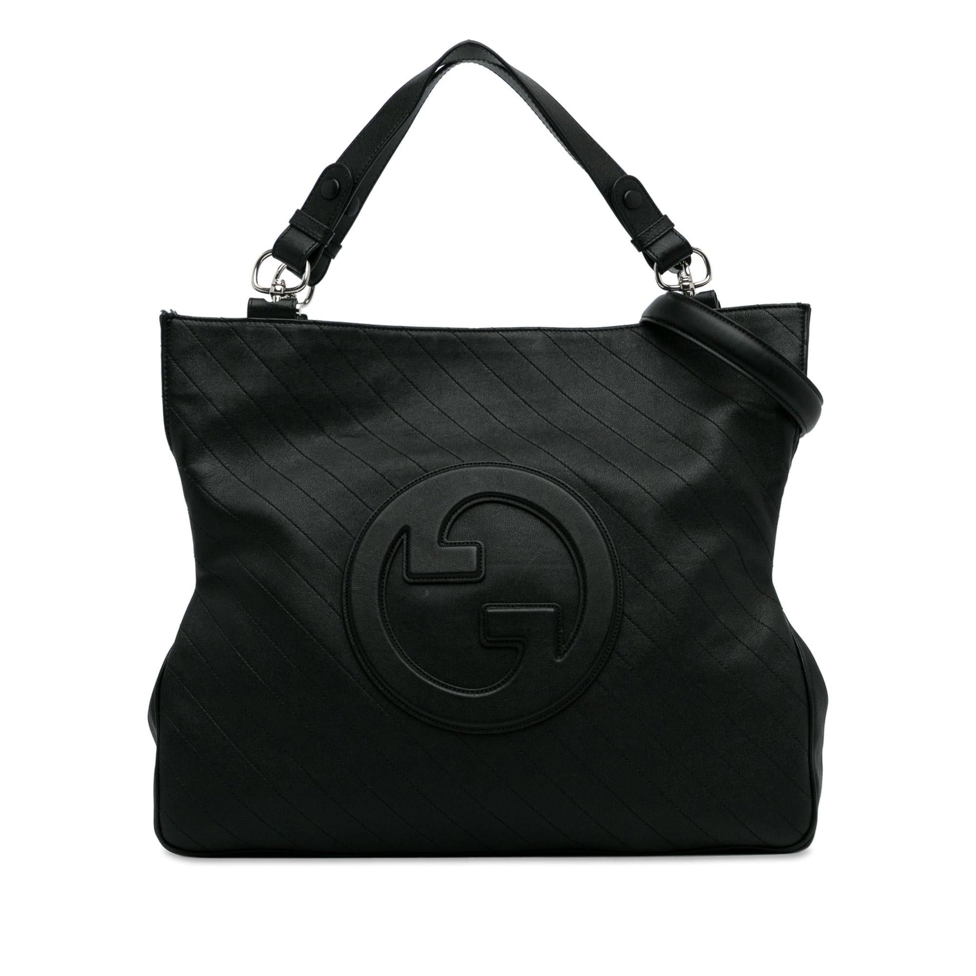 Gucci Blondie Calf Black Medium Satchel Bag