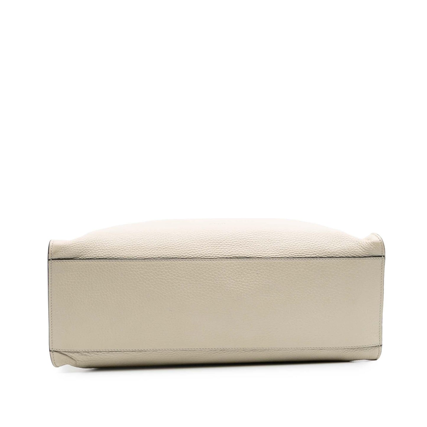 Gucci Bamboo Daily Shopper Calf Calfskin White Medium Satchel Bag Satchel 1