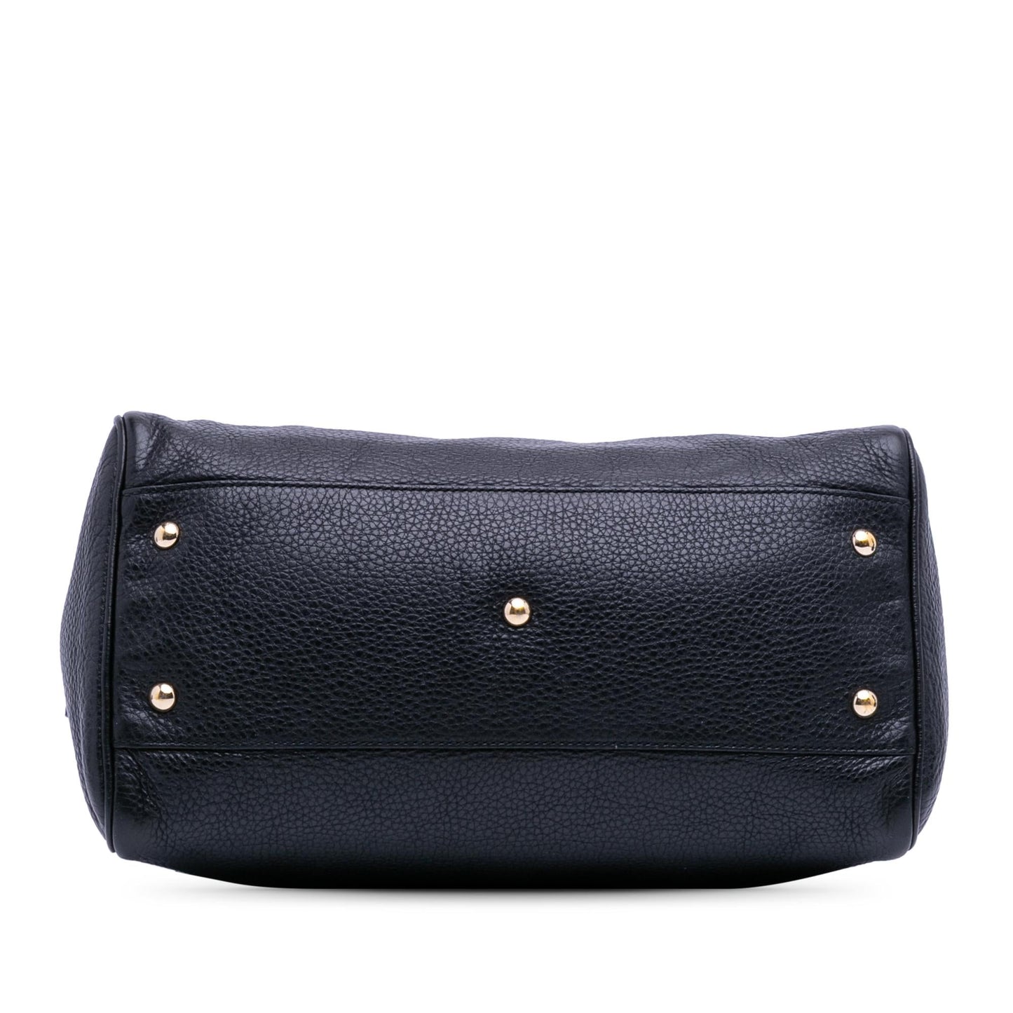 Gucci Bamboo Shopper Boston Calf Calfskin Black Medium Satchel Bag Bag 2