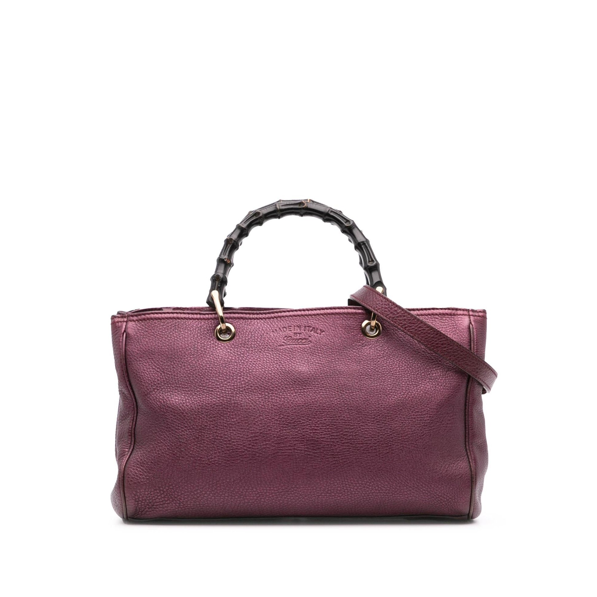 Gucci Bamboo Shopper Calf Calfskin Medium Satchel Bag Satchel 8