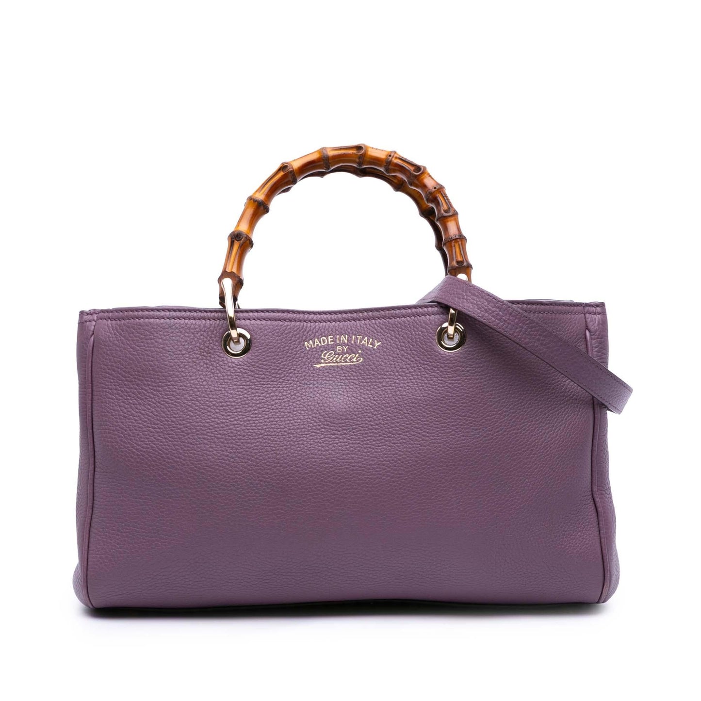 Gucci Bamboo Shopper Calf Calfskin Medium Satchel Bag