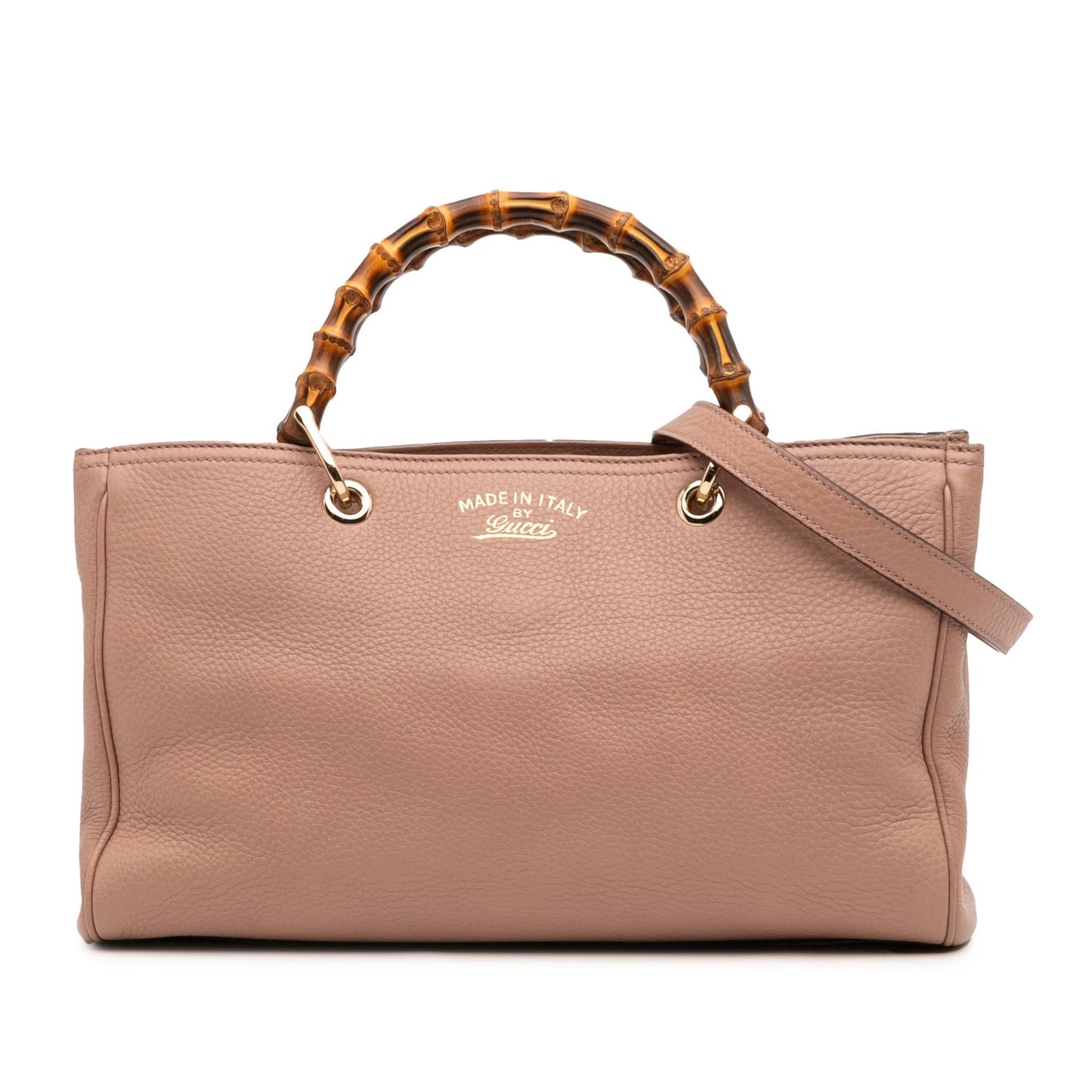 Gucci Bamboo Shopper Calfskin Medium Tote Bag Satchel 37