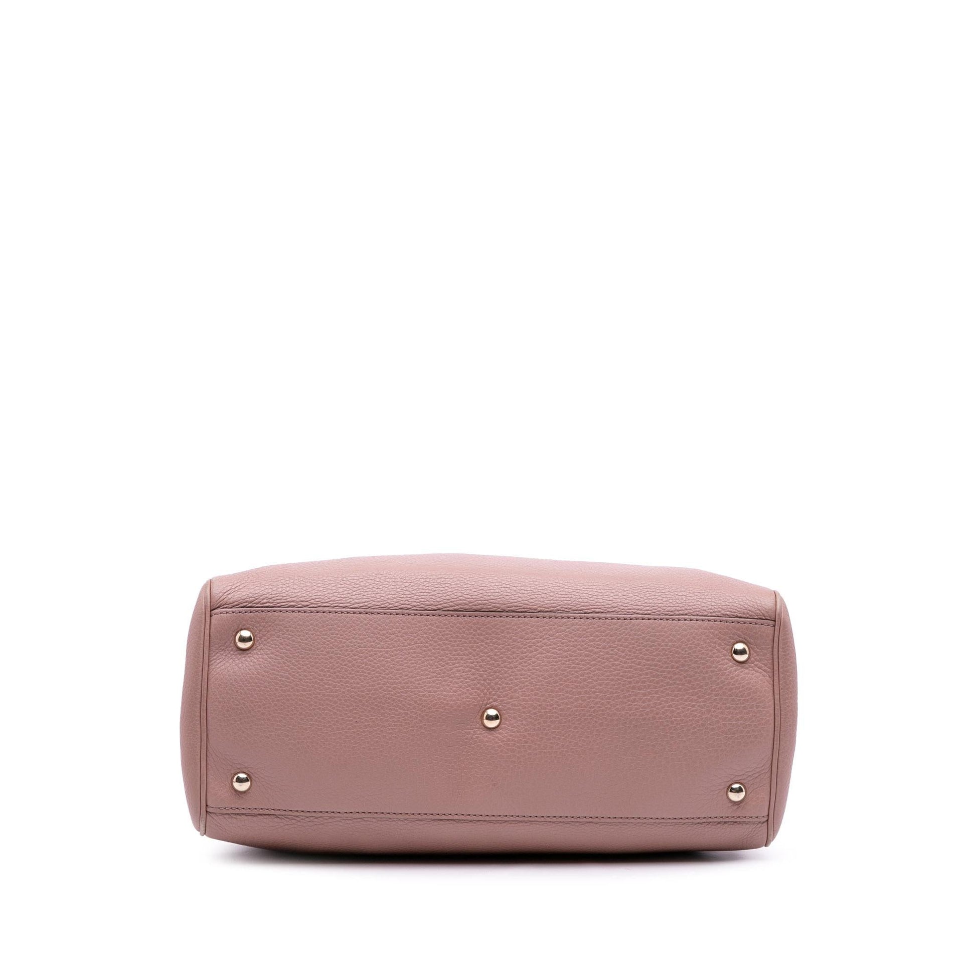 Gucci Bamboo Shopper Calfskin Medium Tote Bag Satchel 40