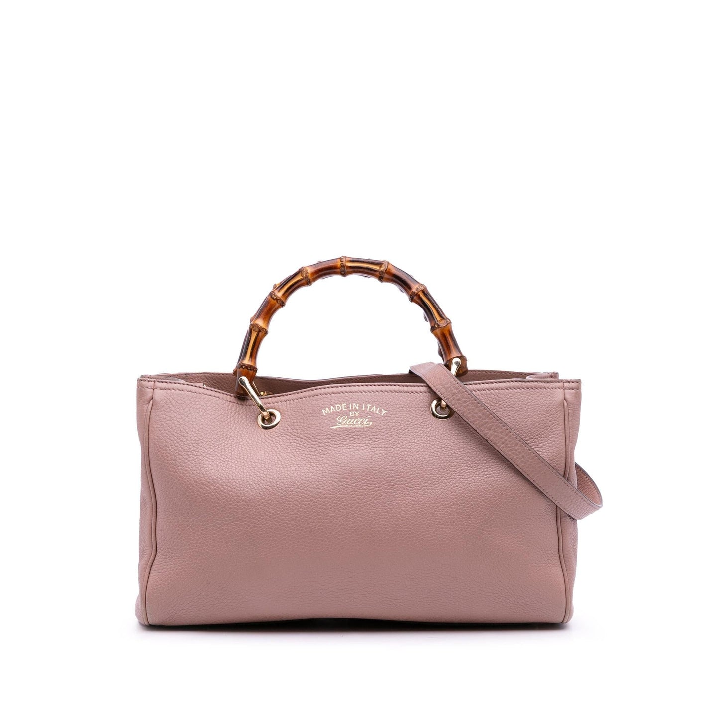 Gucci Bamboo Shopper Calfskin Medium Tote Bag Satchel 40