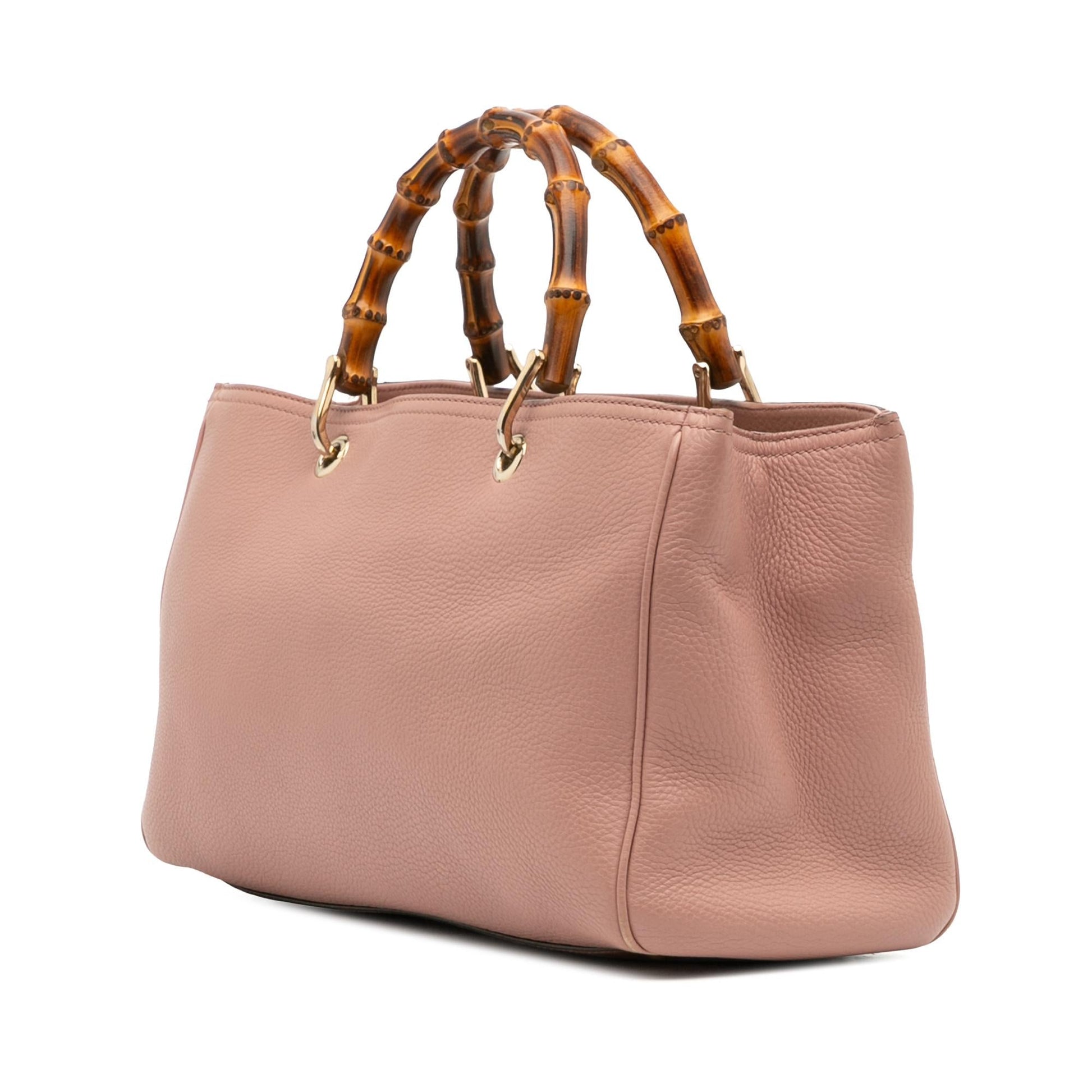 Gucci Bamboo Shopper Calfskin Medium Tote Bag Satchel 43