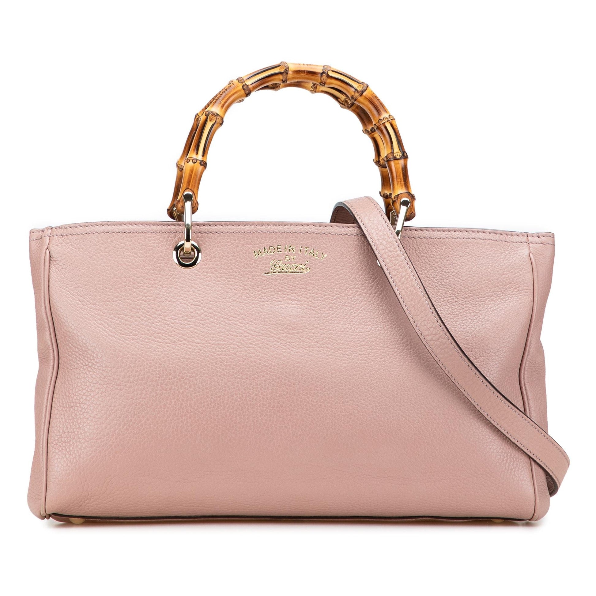 Gucci Bamboo Shopper Calfskin Medium Tote Bag Satchel 44