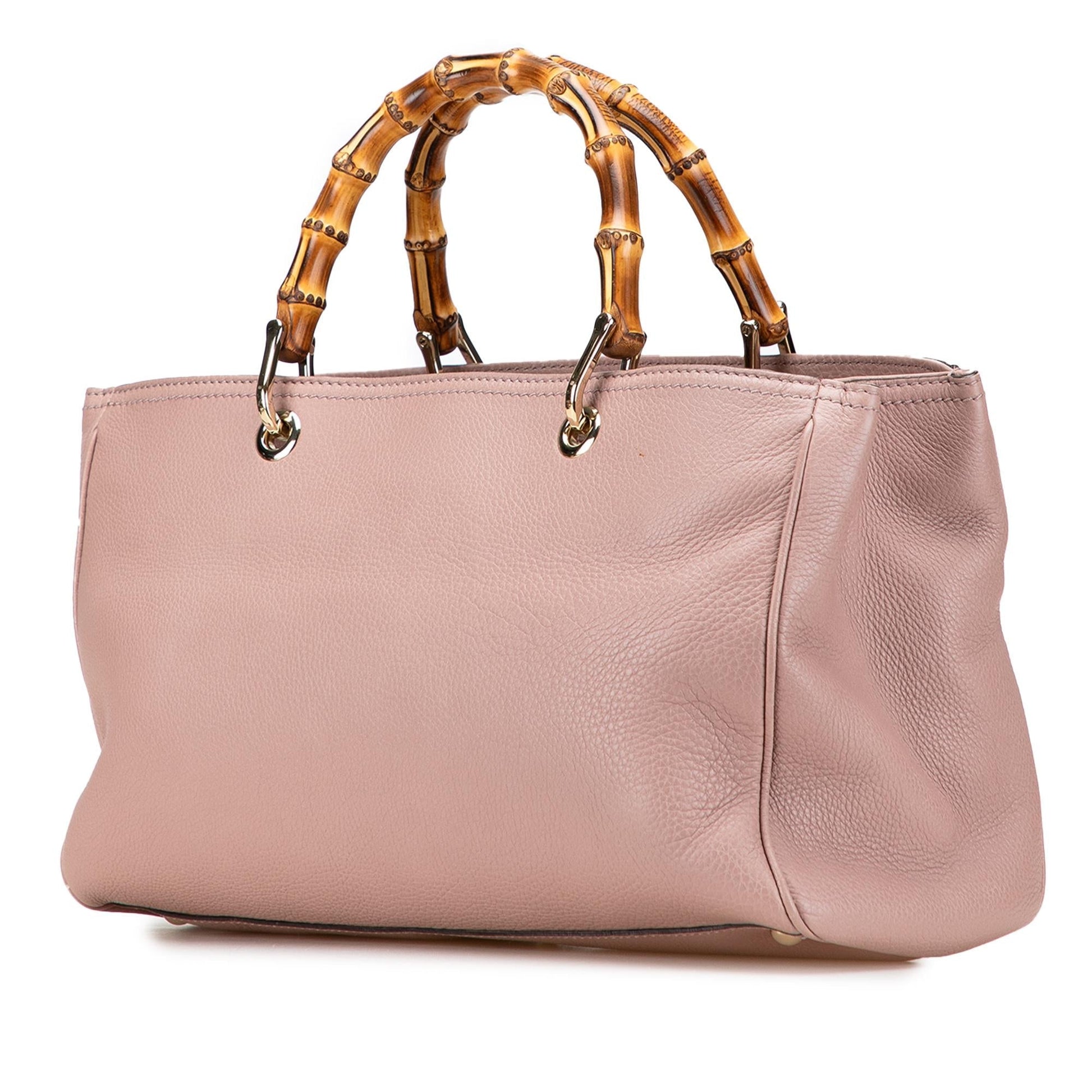 Gucci Bamboo Shopper Calfskin Medium Tote Bag Satchel 44