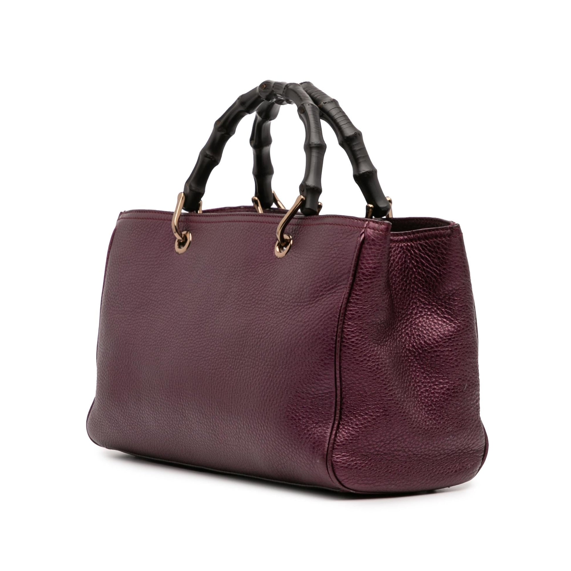 Gucci Bamboo Shopper Calfskin Medium Tote Bag Satchel 45