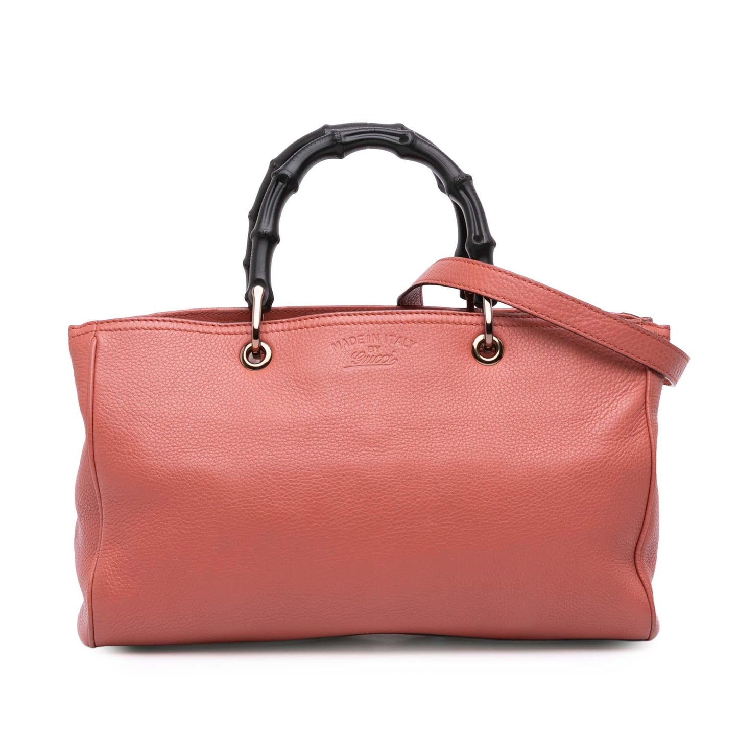 Gucci Bamboo Shopper Calfskin Medium Tote Bag Satchel 48