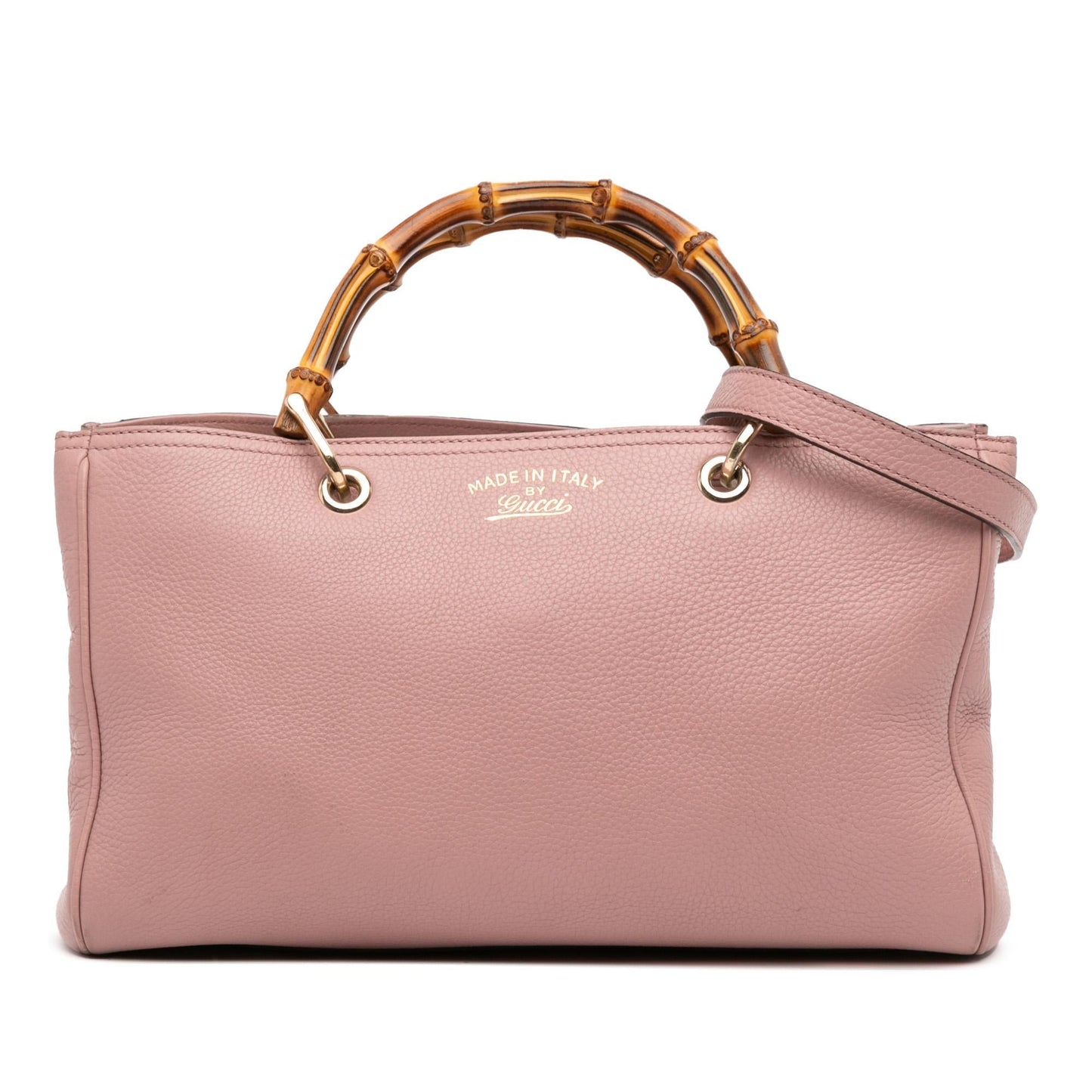 Gucci Bamboo Shopper Calfskin Medium Tote Bag Satchel 50