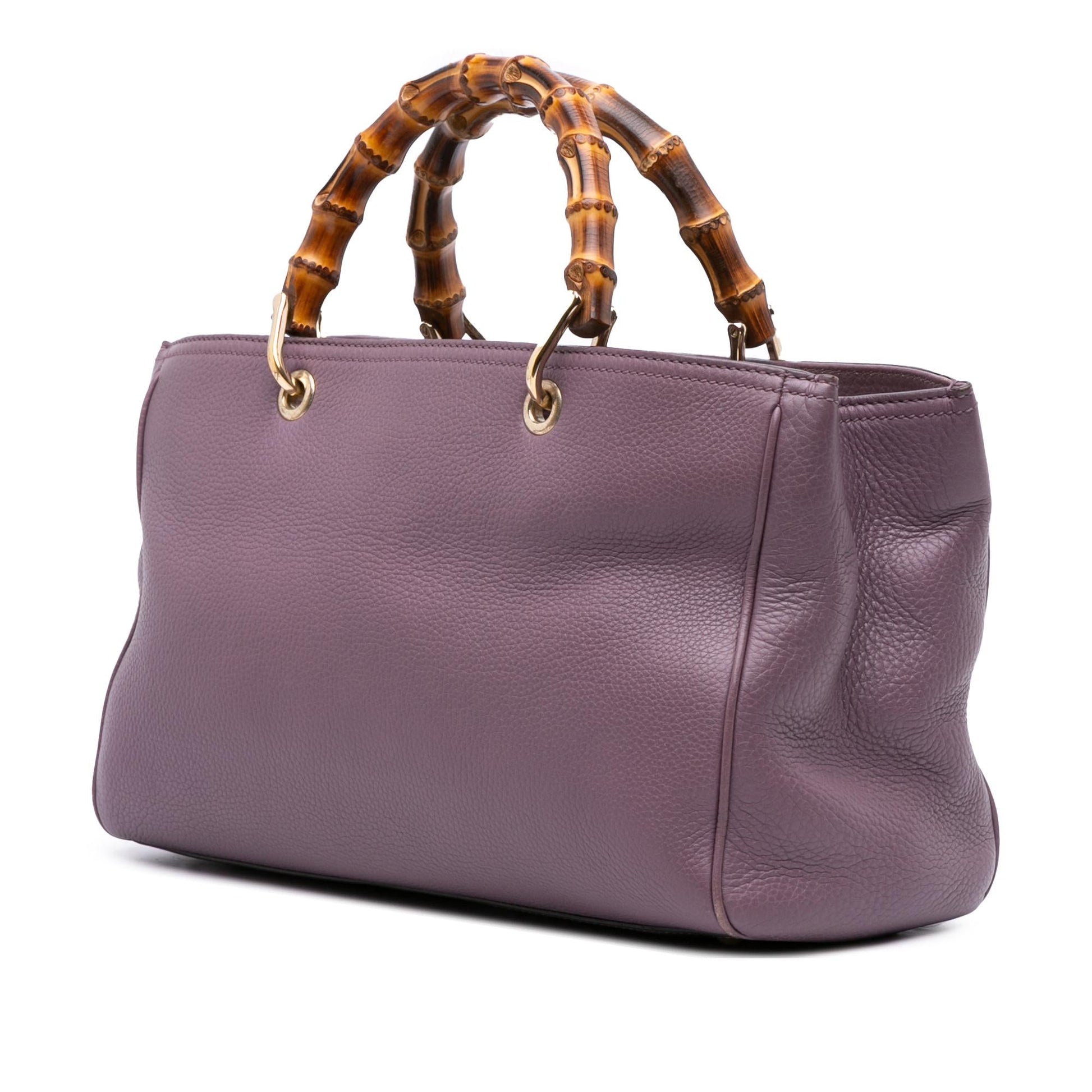 Gucci Bamboo Shopper Calfskin Medium Tote Bag Satchel 52