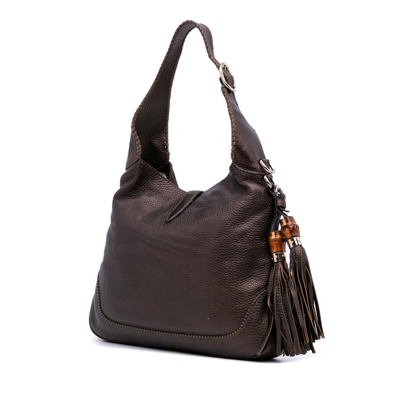Gucci New Jackie Calf Calfskin Brown Medium Satchel Bag Satchel 3