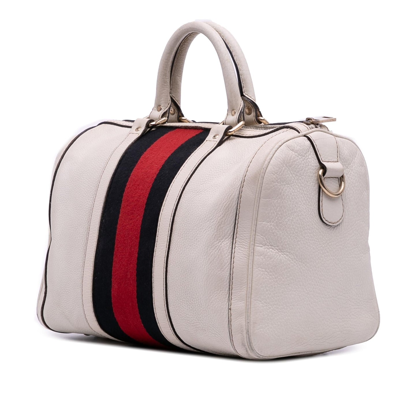 Gucci Web Joy Boston Calfskin Medium Travel Bag