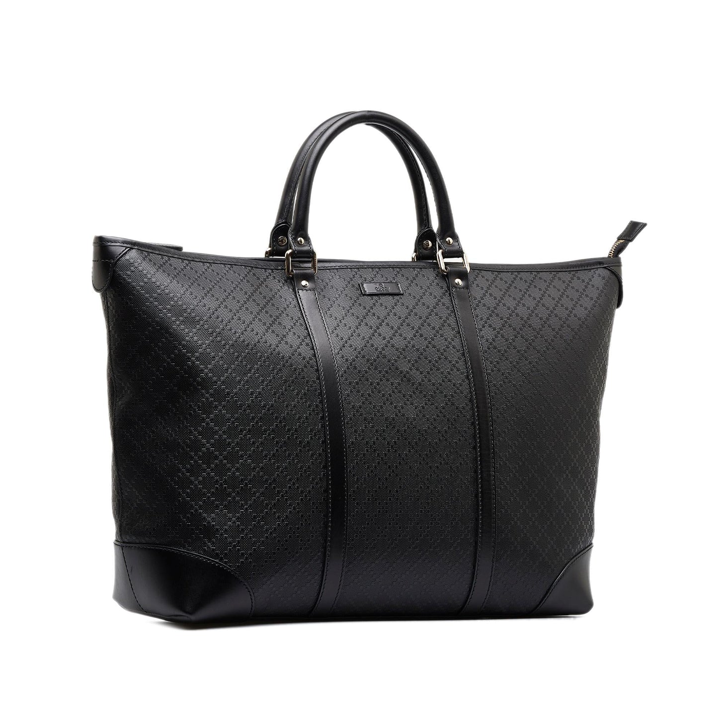 Gucci Diamante SHG-MF70Q4 Canvas Black Medium Tote Bag