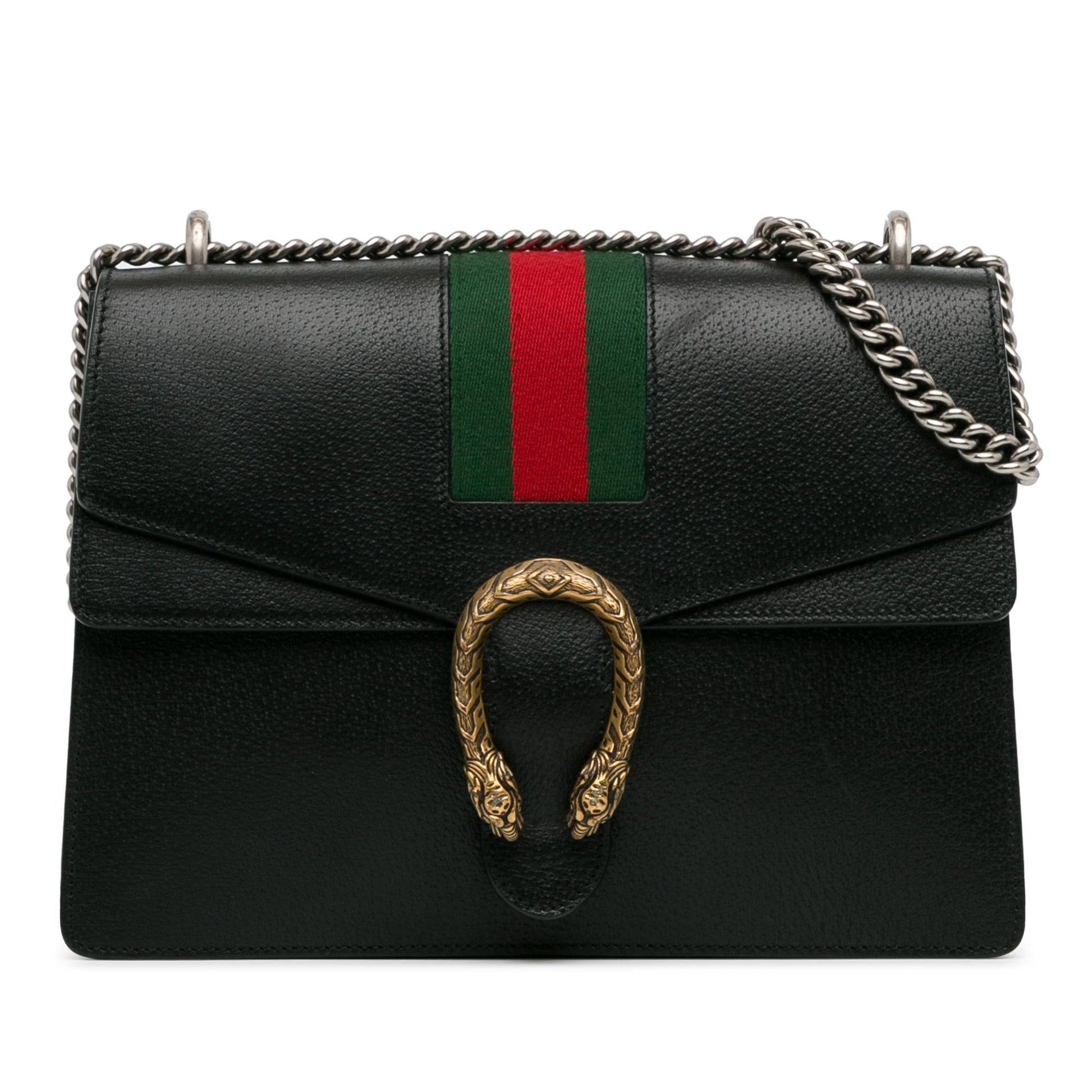Gucci Dionysus Web SHG-E9zU0Z Calf Black Medium Shoulder Bag