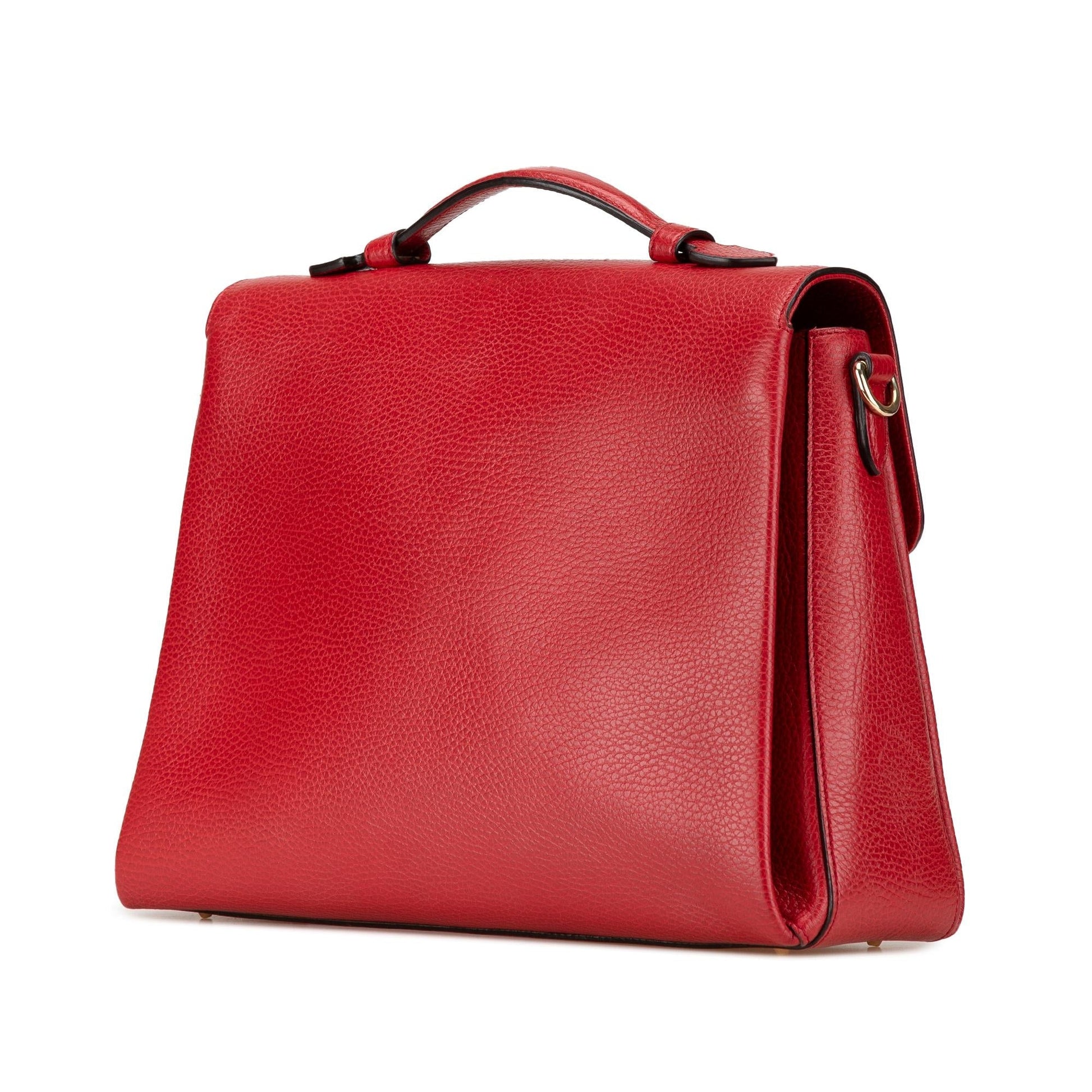 Gucci Dollar Interlocking G Calf Medium Travel Bag