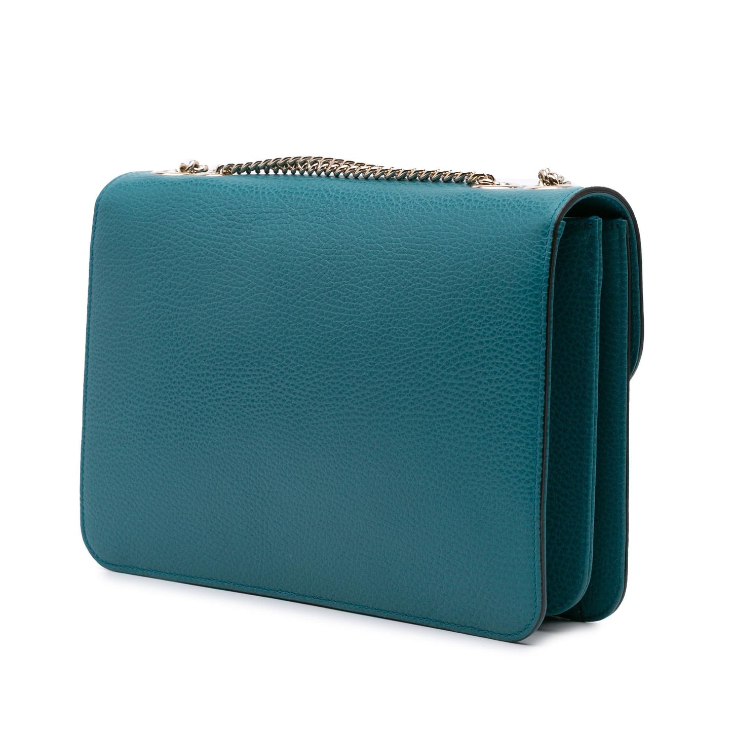 Gucci Dollar Interlocking G Calf Calfskin Blue Medium Crossbody Bag G Crossbody