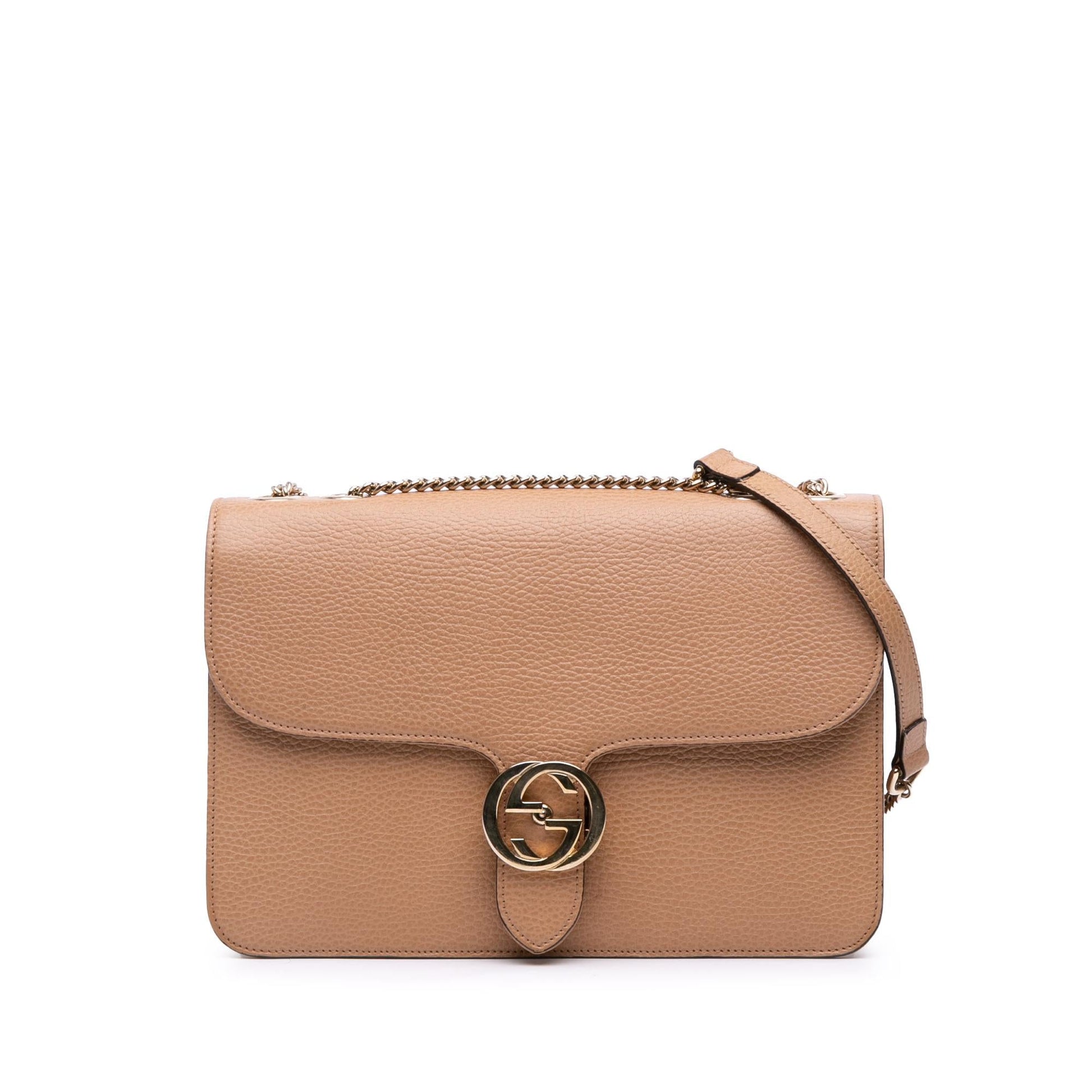 Gucci Dollar Interlocking G Calfskin Medium Crossbody Bag Crossbody 9