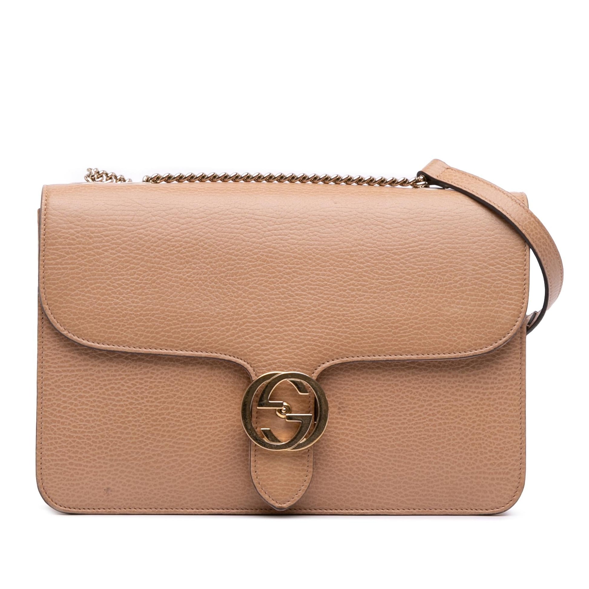 Gucci Dollar Interlocking G Calfskin Medium Crossbody Bag Crossbody 10