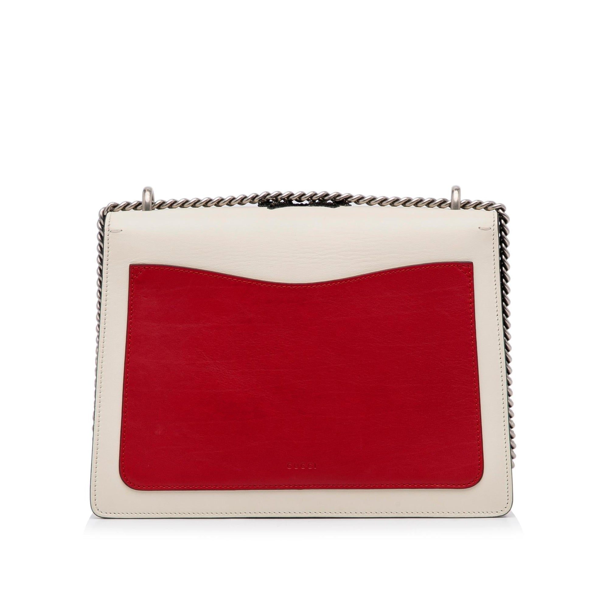 Gucci Embellished Bee Dionysus SHG-VKbgfx Calf White Medium Shoulder Bag