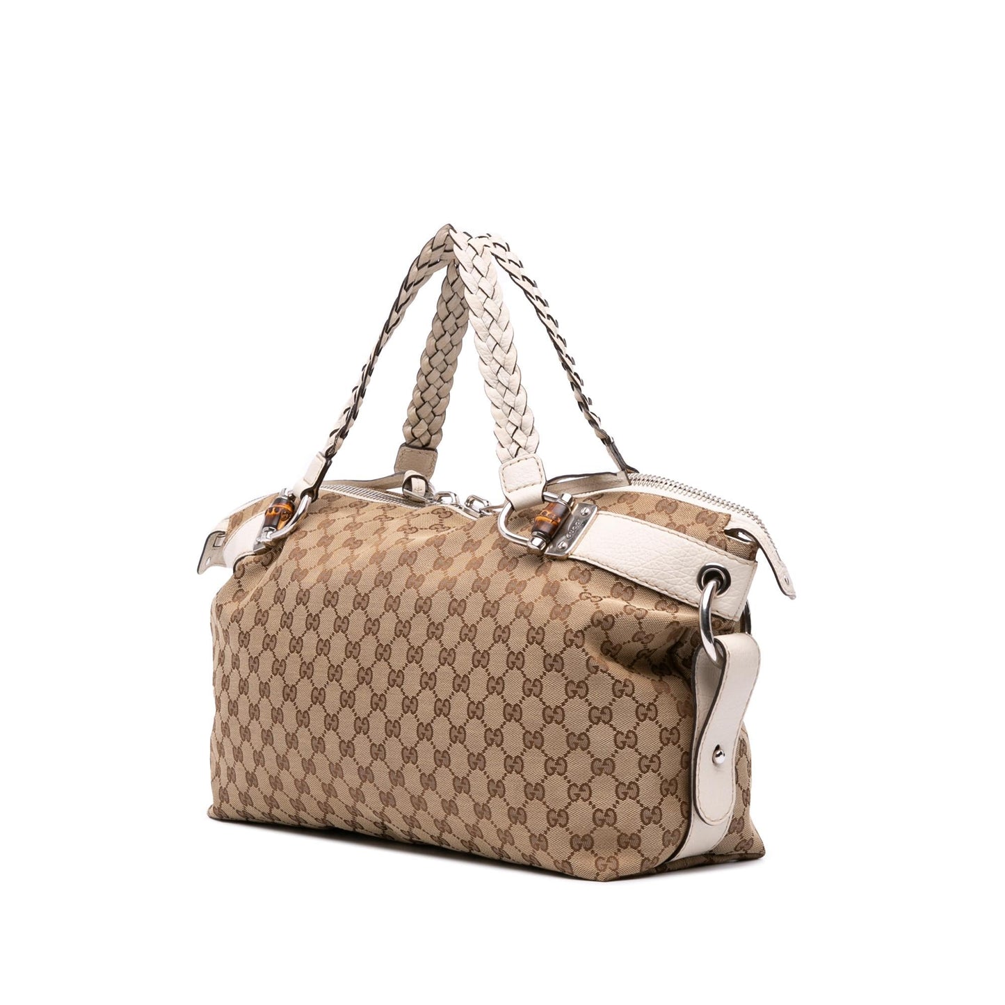 Gucci GG Bamboo Bar Canvas Medium Tote Bag Tote 1
