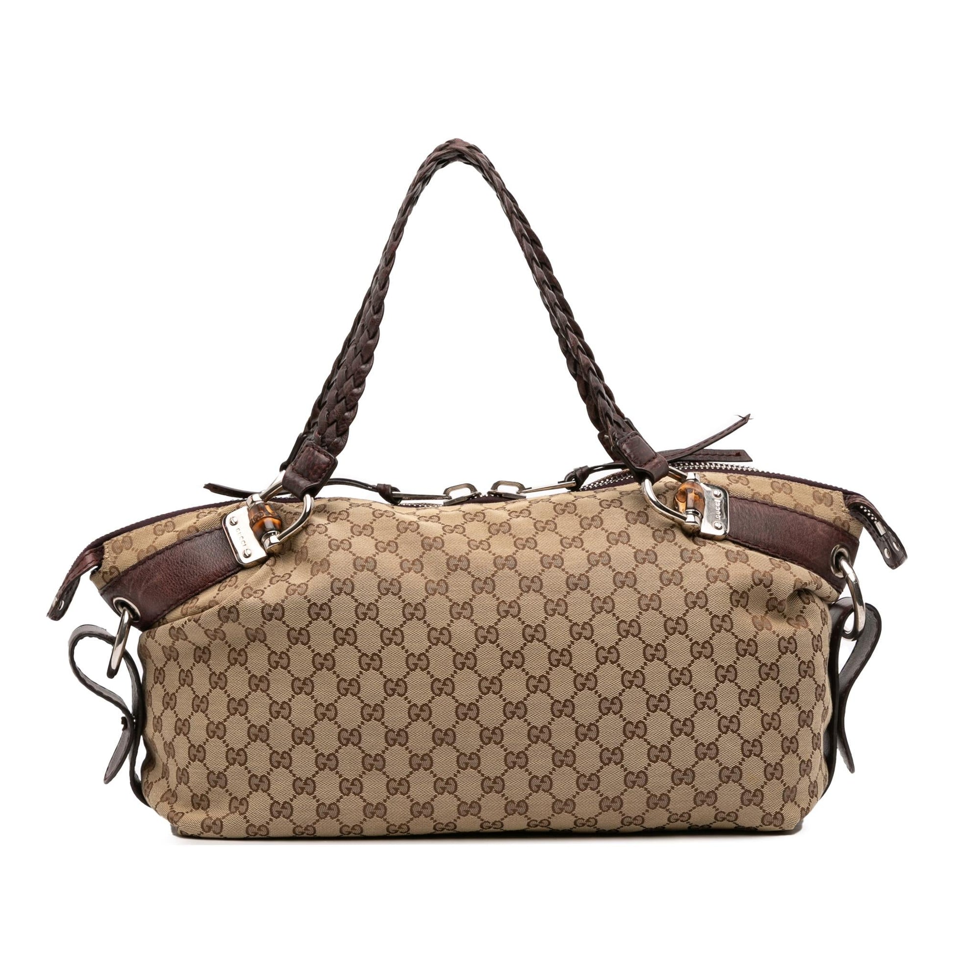 Gucci GG Bamboo Bar Canvas Medium Tote Bag Tote 3